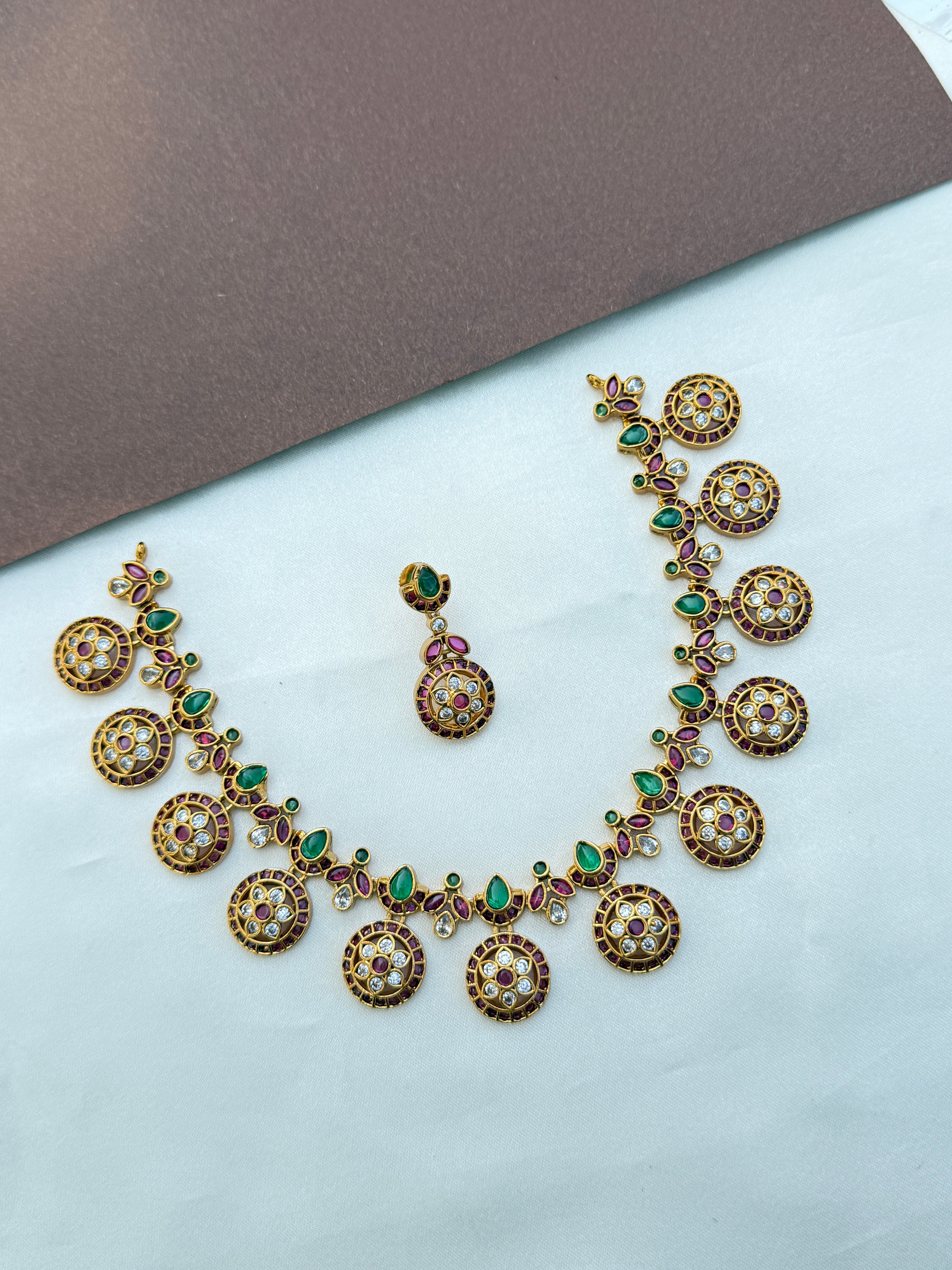 Ns573 kemp short bottu mala neckset