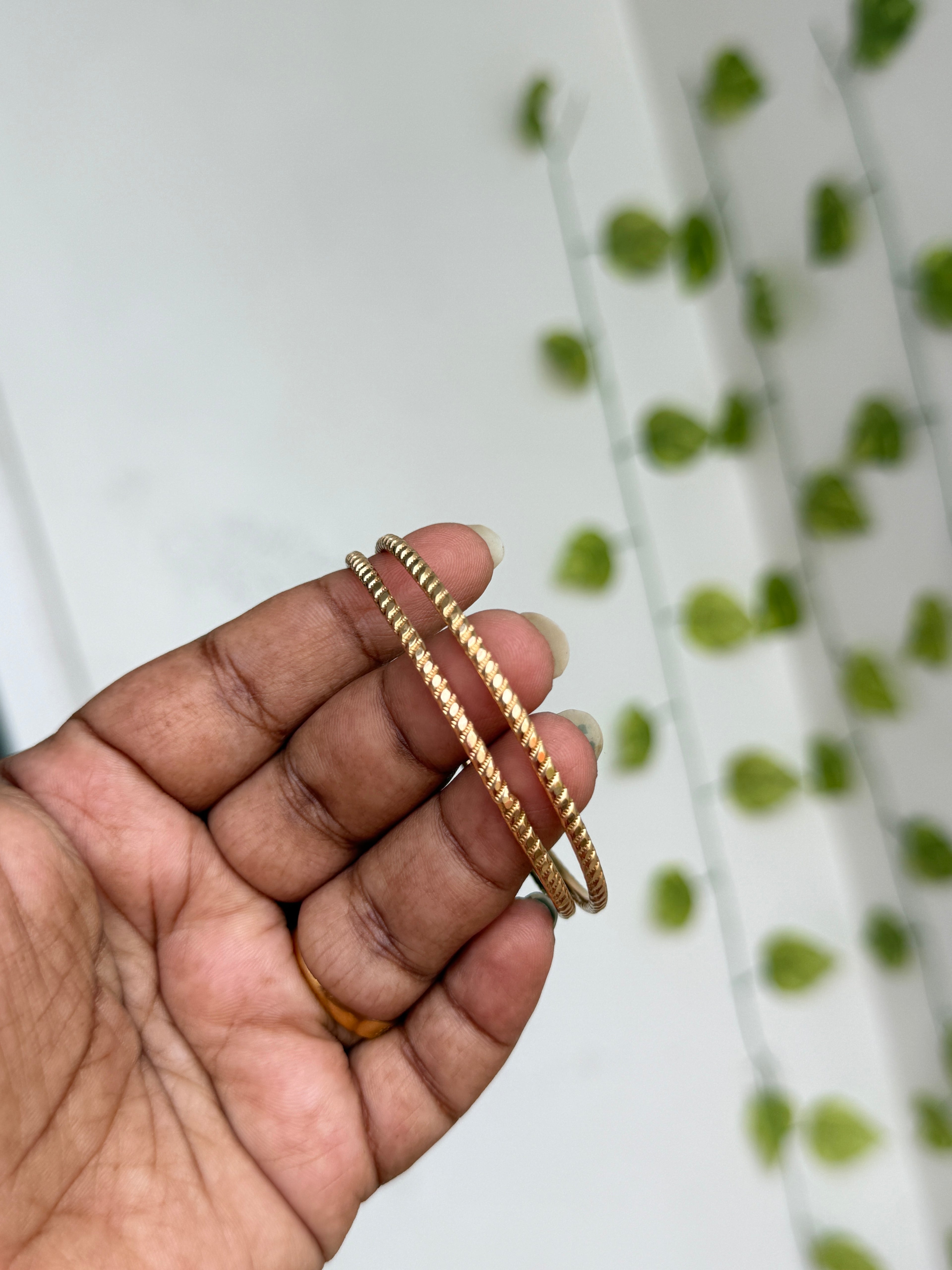 Ph615 Panchaloham unpolished daily wear design bangles