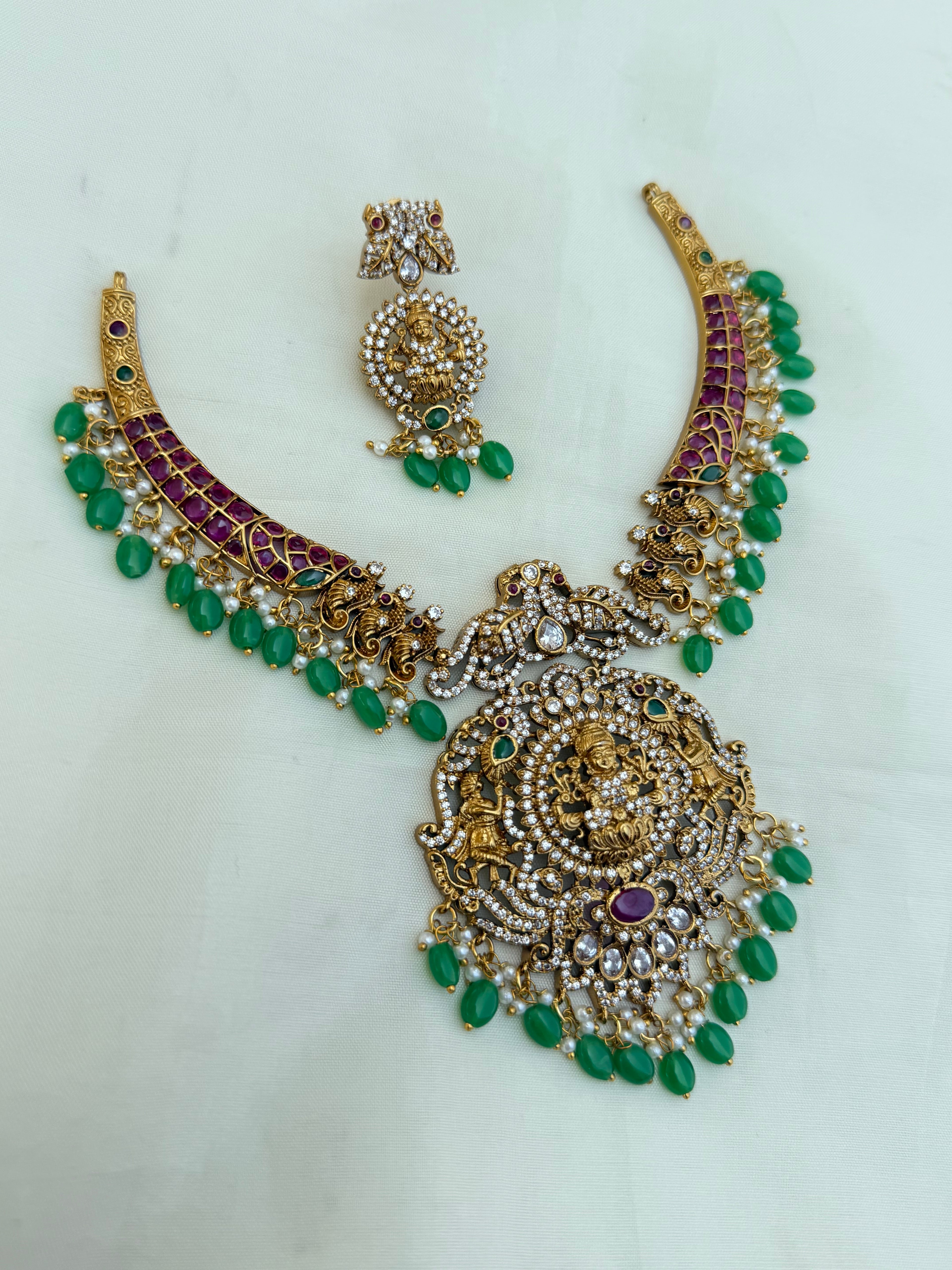 Ns30006 kemp lakshmidevi kante neckset