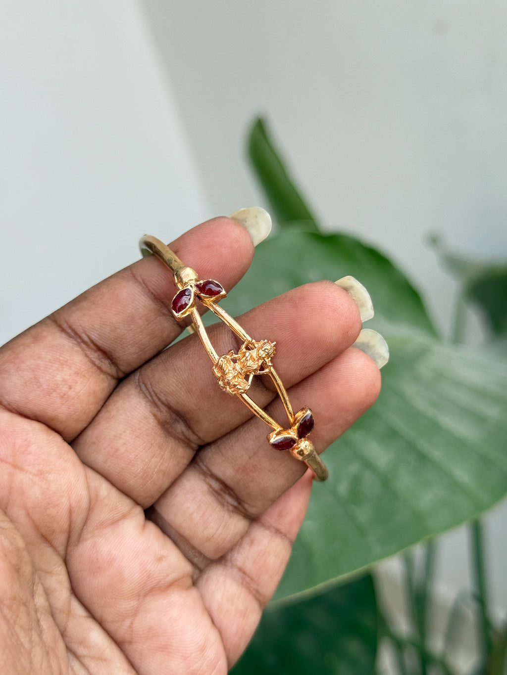 Ph083 lakshmi devi panchaloham kada bracelet