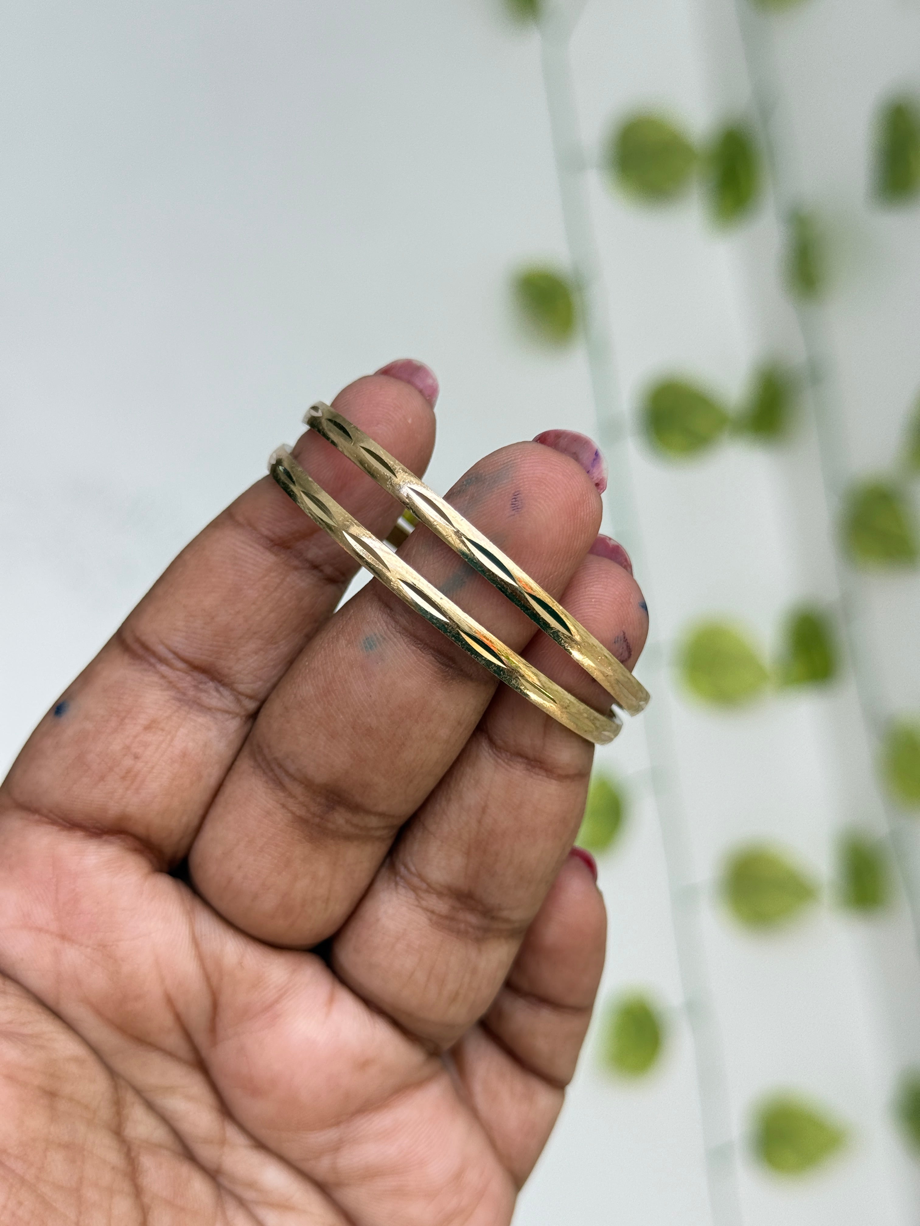Kd062 Panchaloham unpolished kids bangles