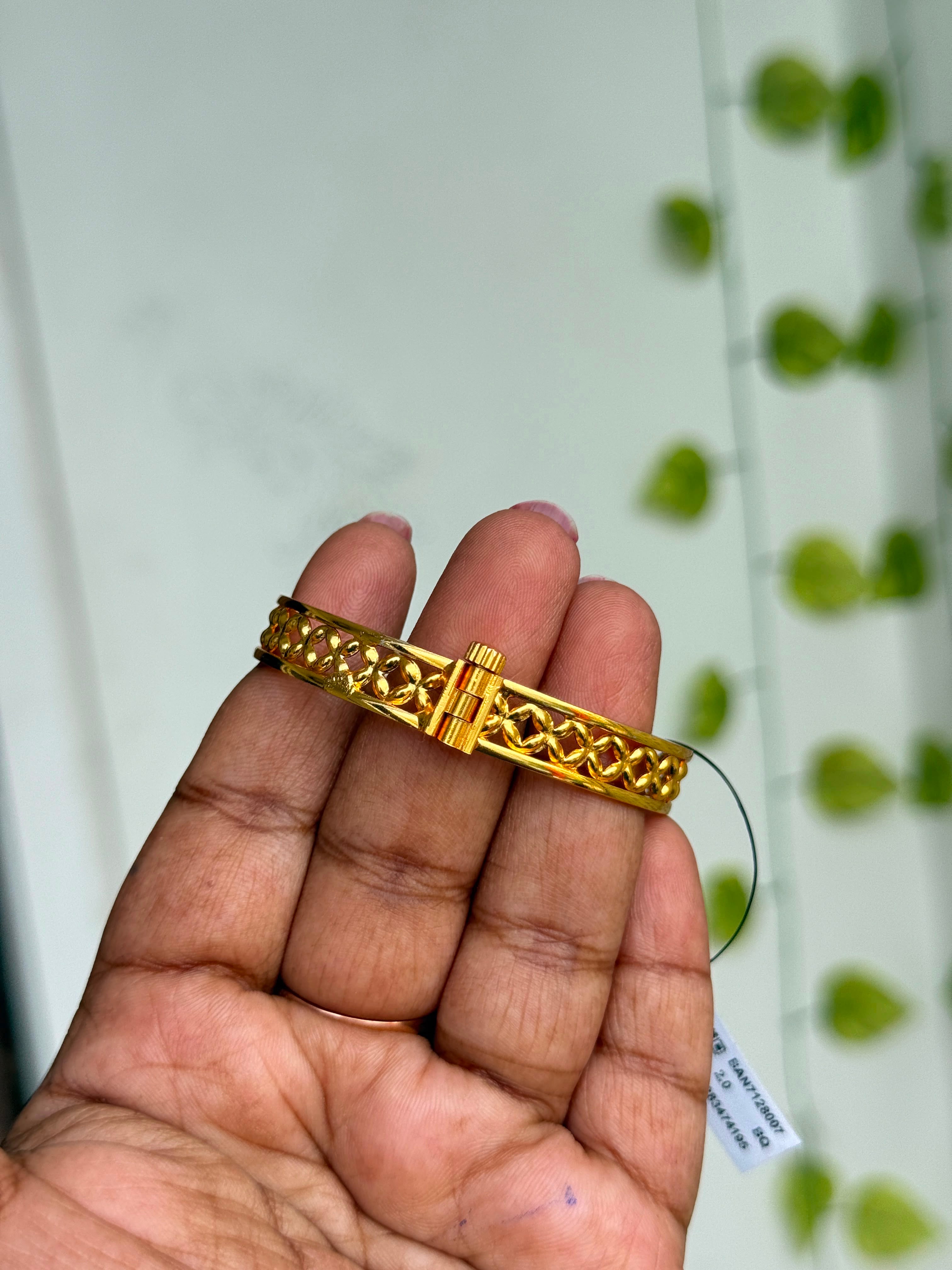 Kd067 Micropolish Openable Screw type kids bangles