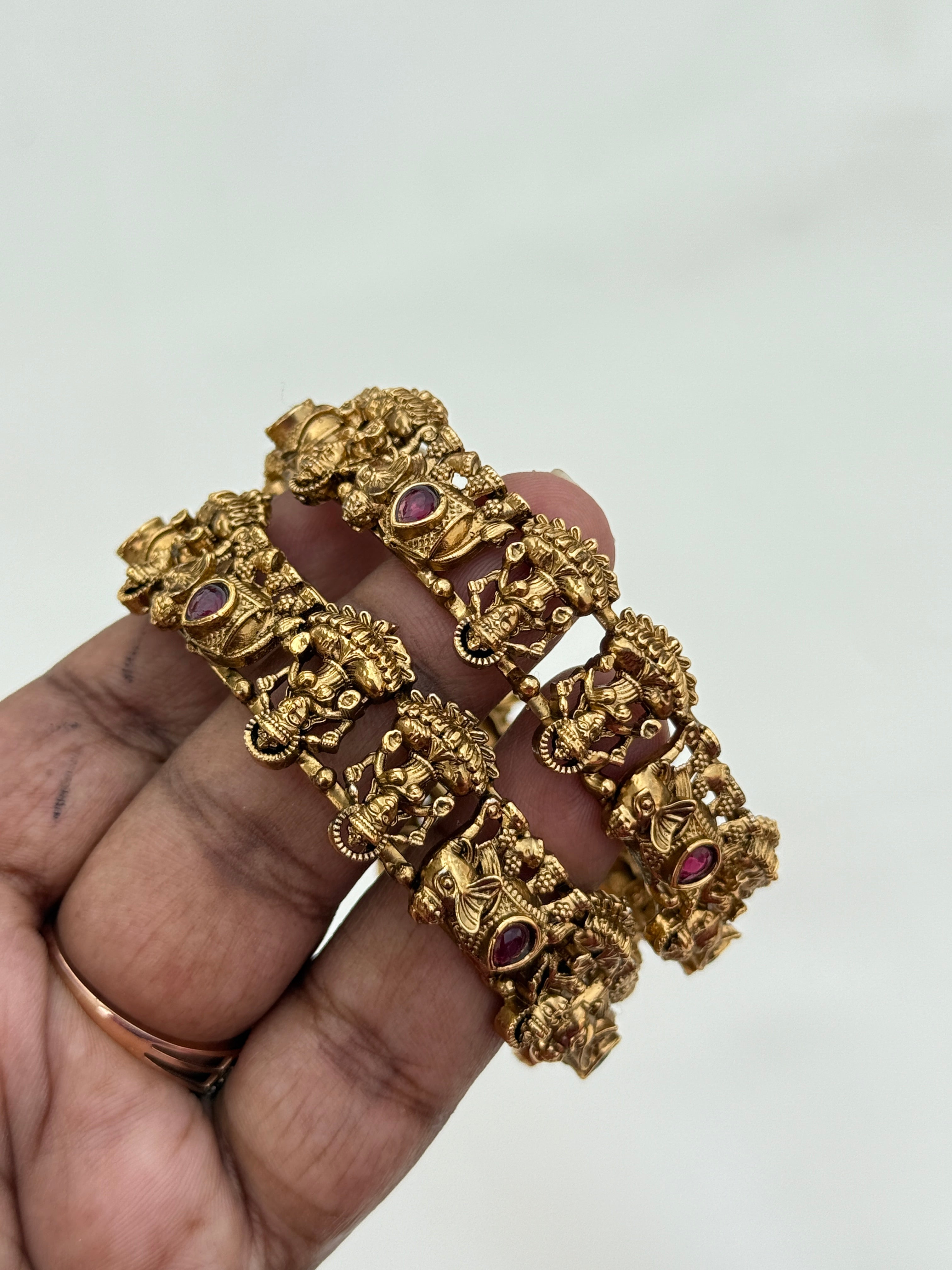 Sb148 elephant Lakshmi devi nakshi bangles