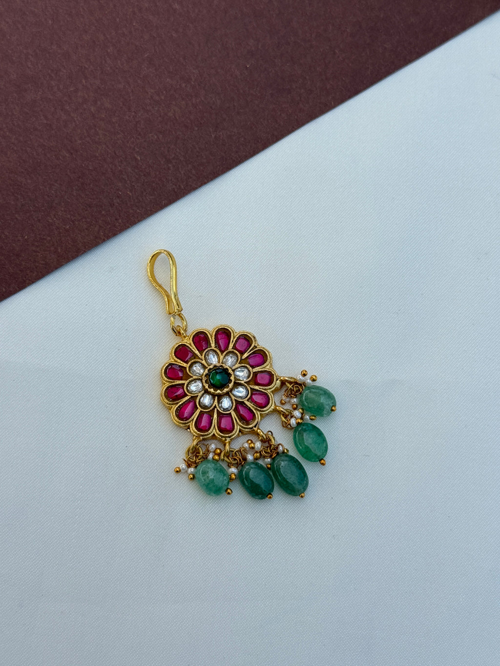 Tk705 jadau kundan tikaa