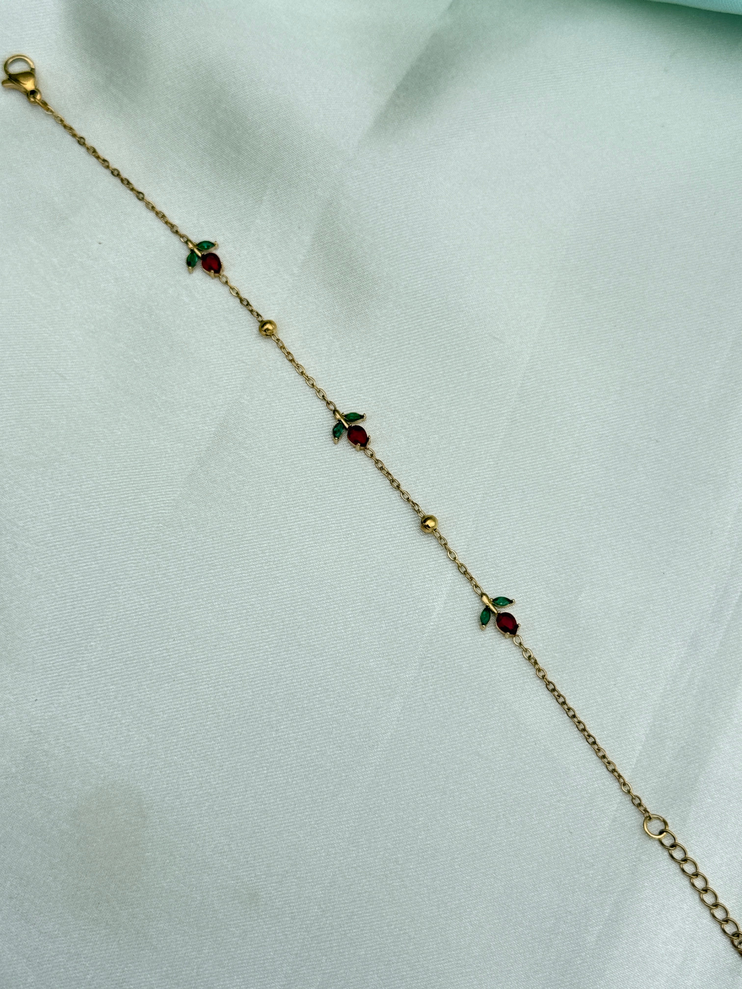 Ab613 anti tarnish 8 inches 2.6 to 2.8 size adjustable chain bracelet