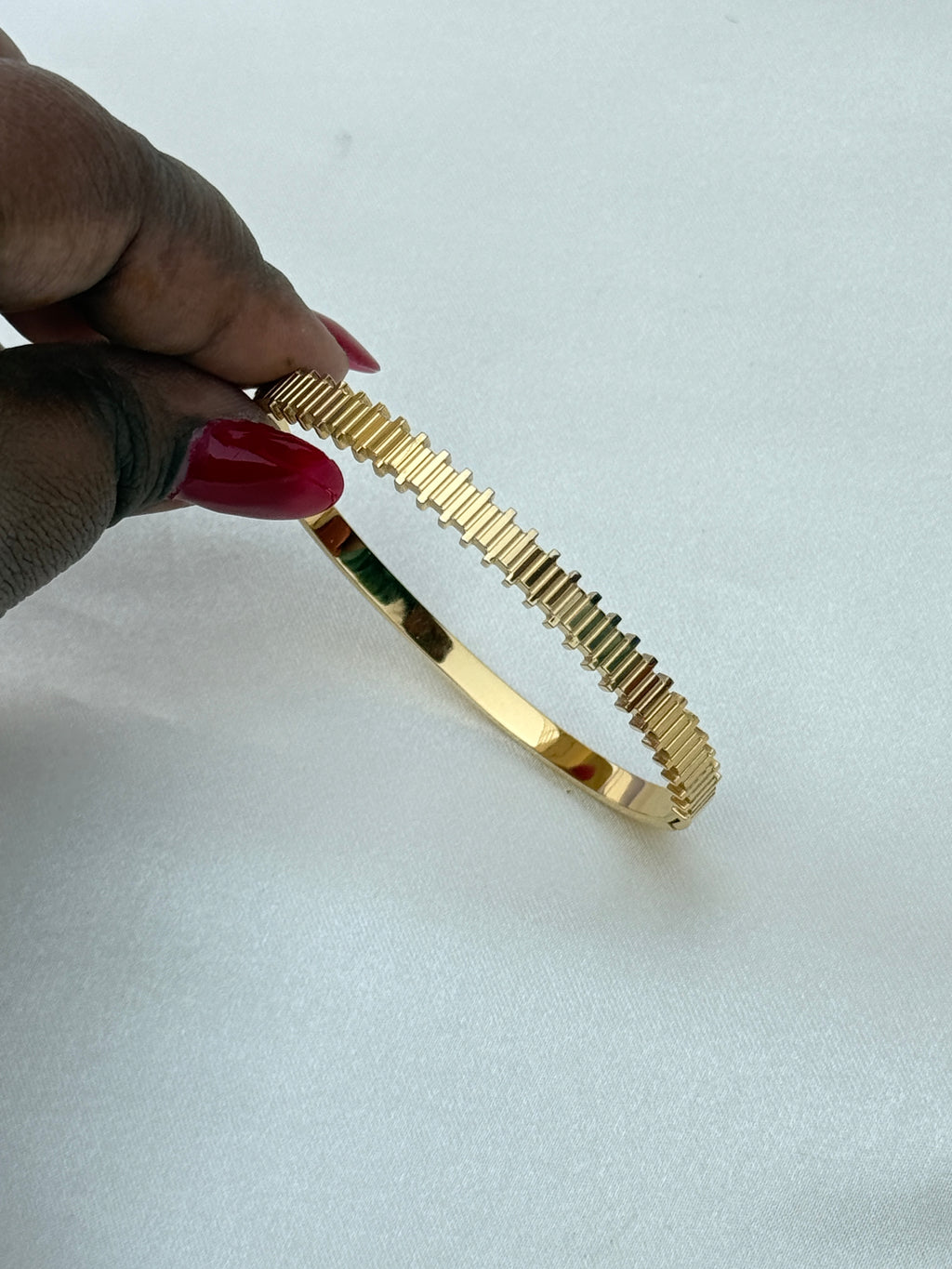 Ab082 anti tarnish openable plain kada bracelet