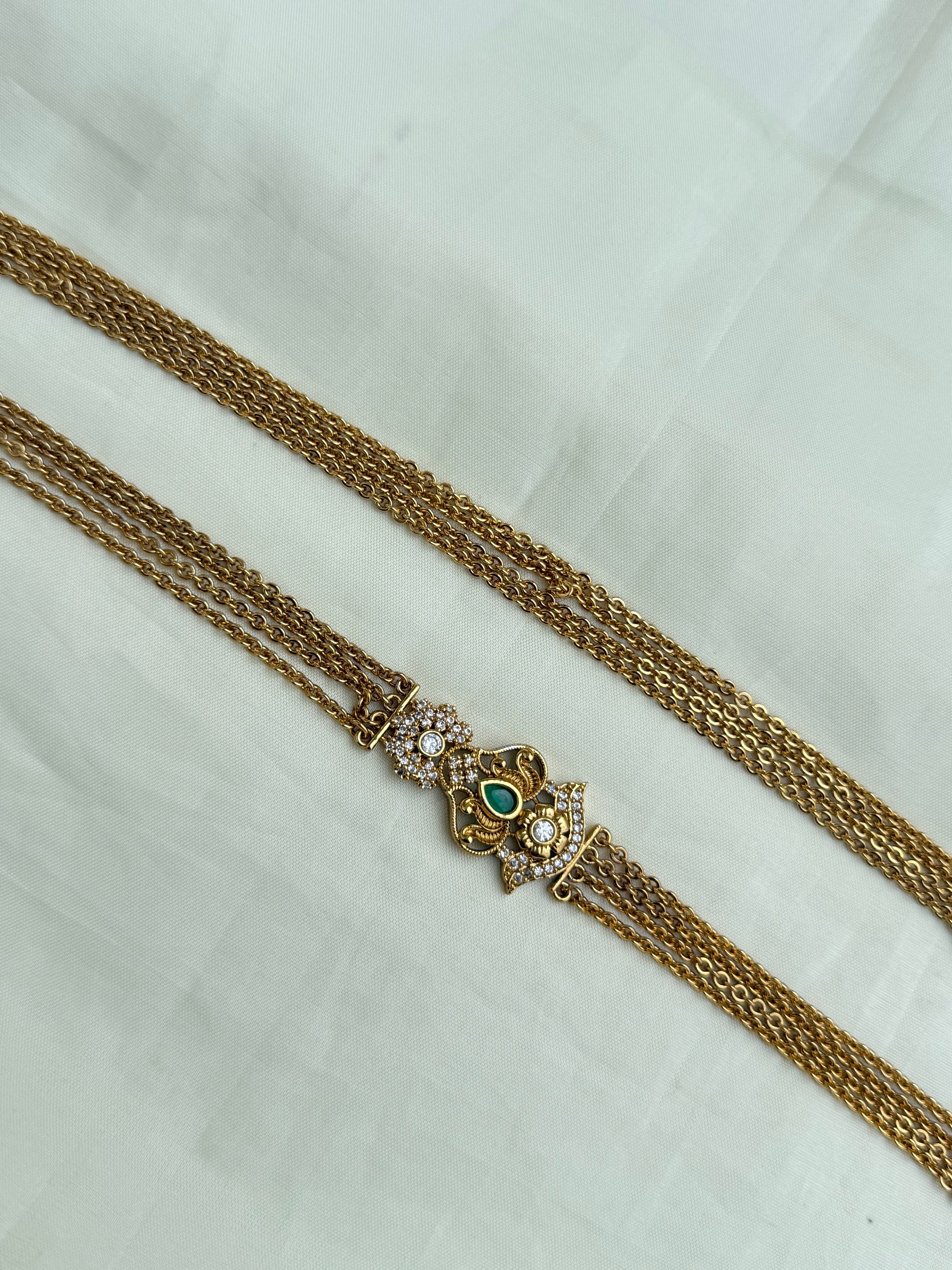 Ch5067 green lotus chandraharam