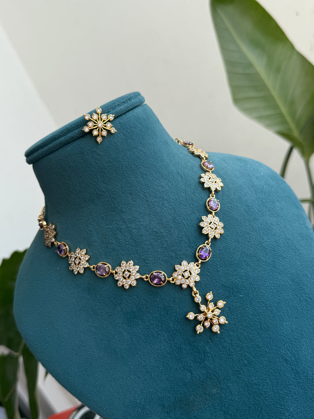 Ph153 panchaloham short neckset without ear studs