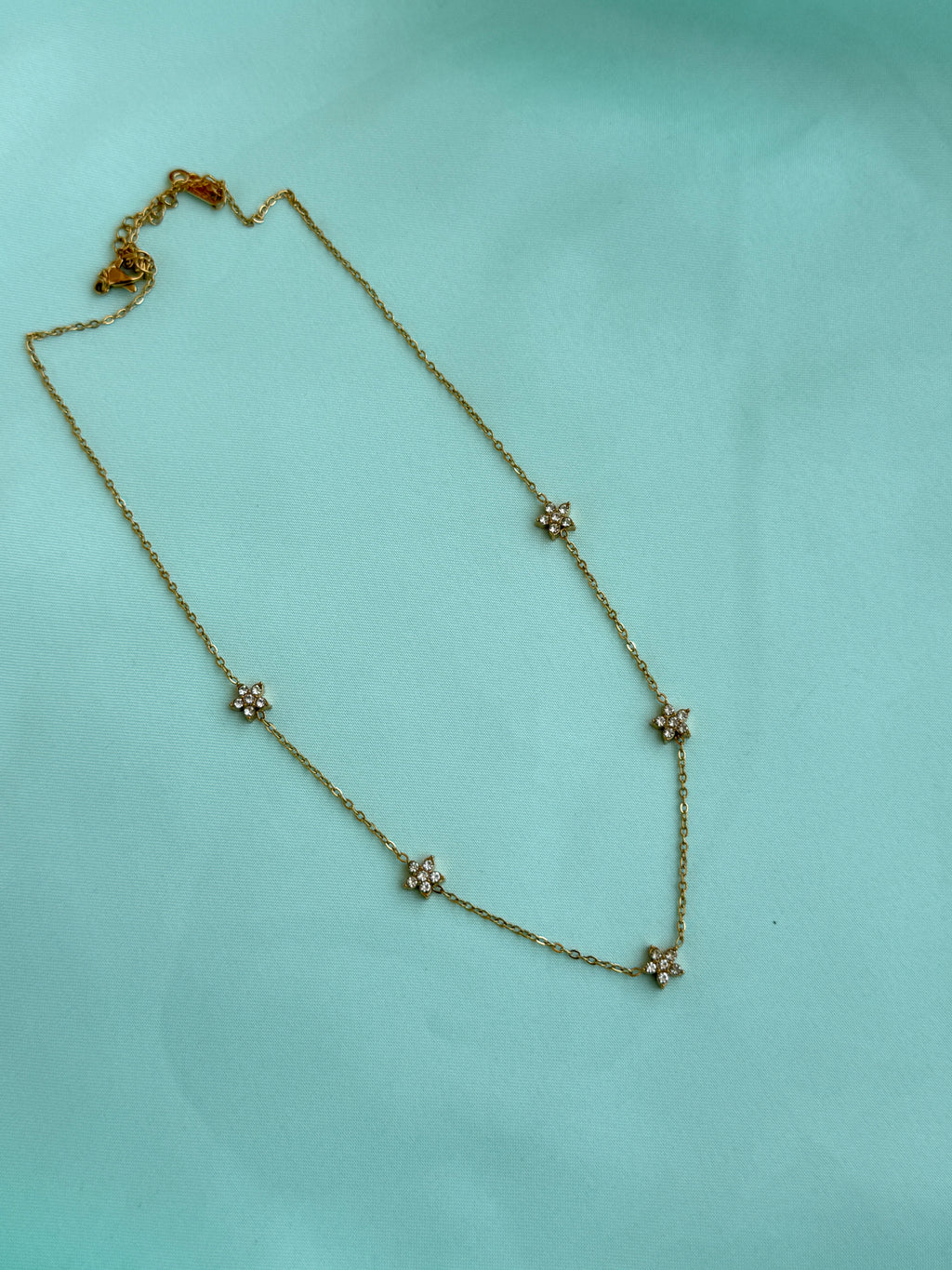 Dc093 anti tarnish flowers 18inches adjustable daily wear chains