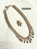 Lh2025 cz green stone long haram