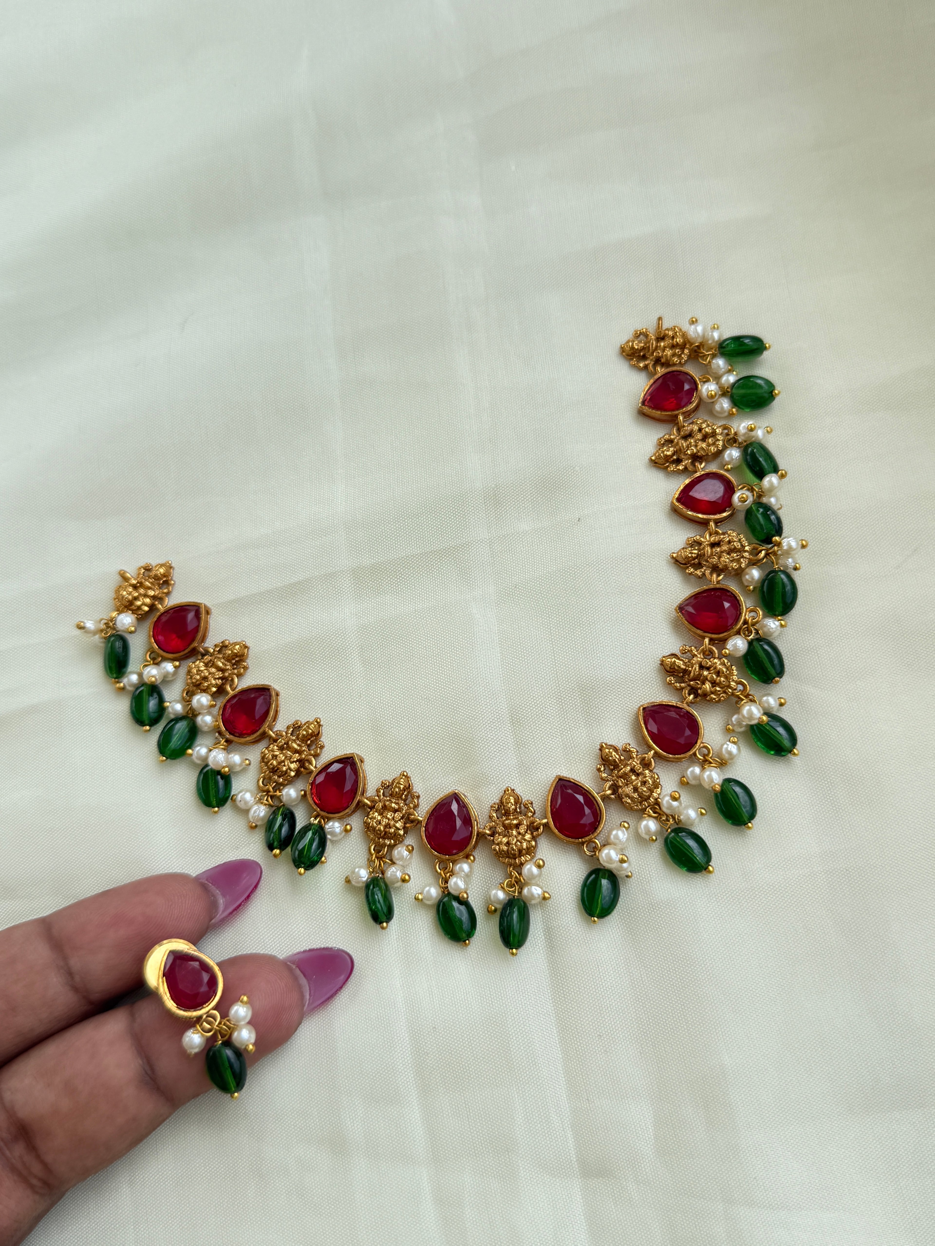 Ns274 Lakshmi Devi multi neckset