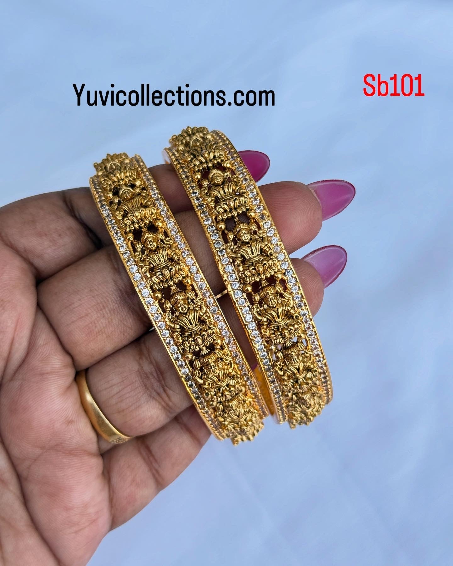 Sb101 Lakshmi Devi broad bangles