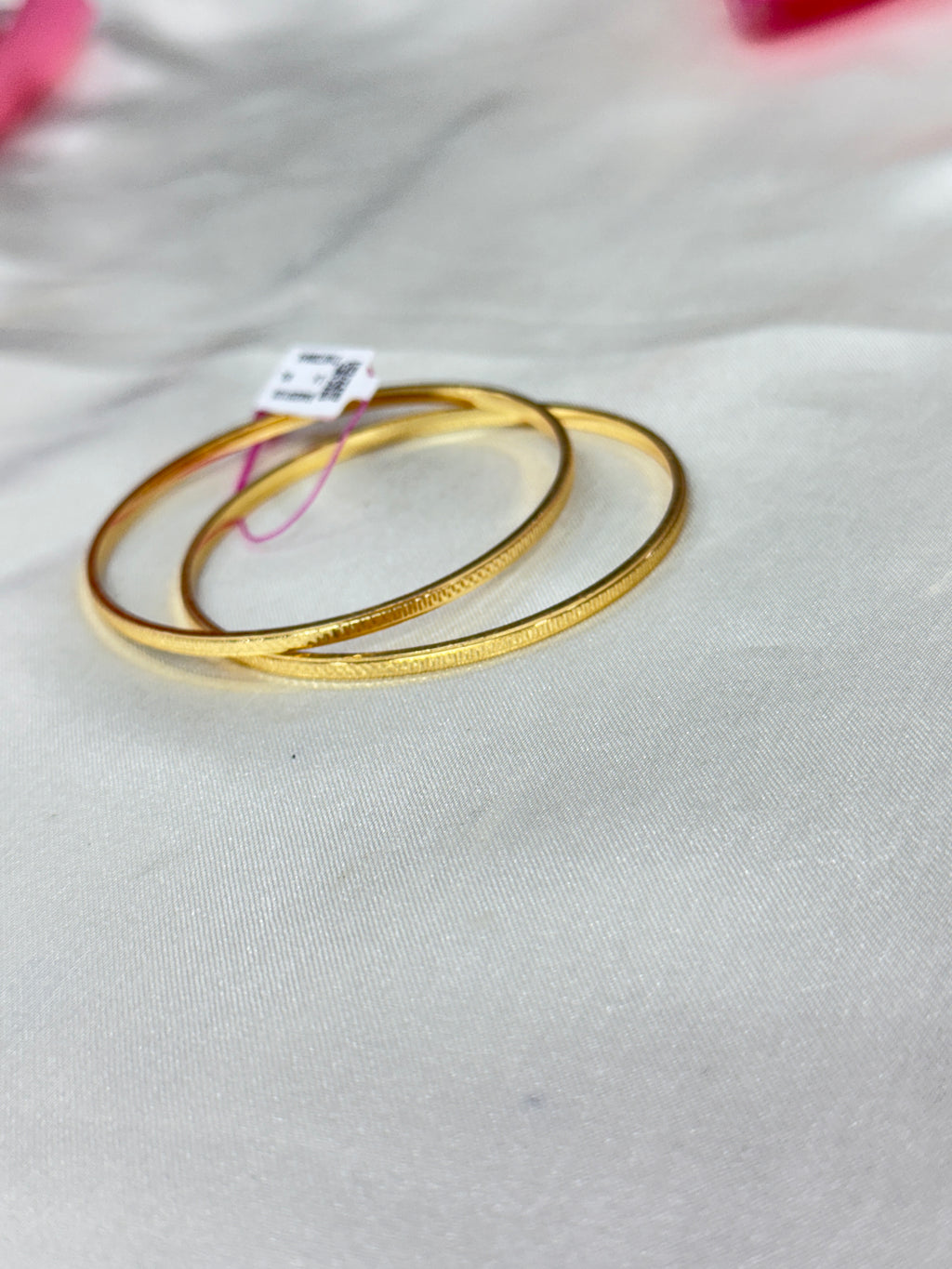 Sb139 plain gold daily wear bangles
