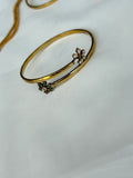 Br528 panchaloham flower kada bangle