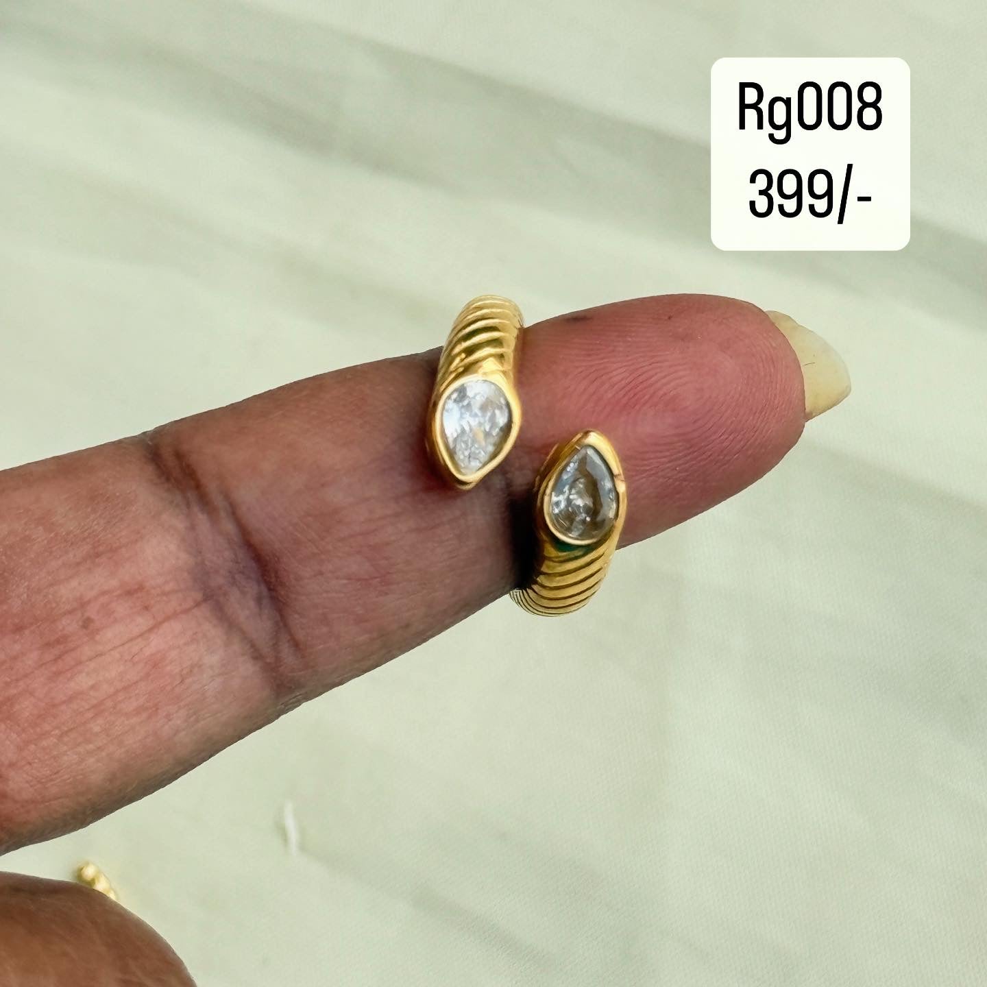 Gold finger rings rg005