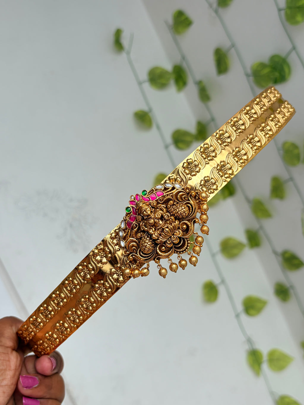 Jadau Lakshmi Devi floral design adults hipbelt hb804