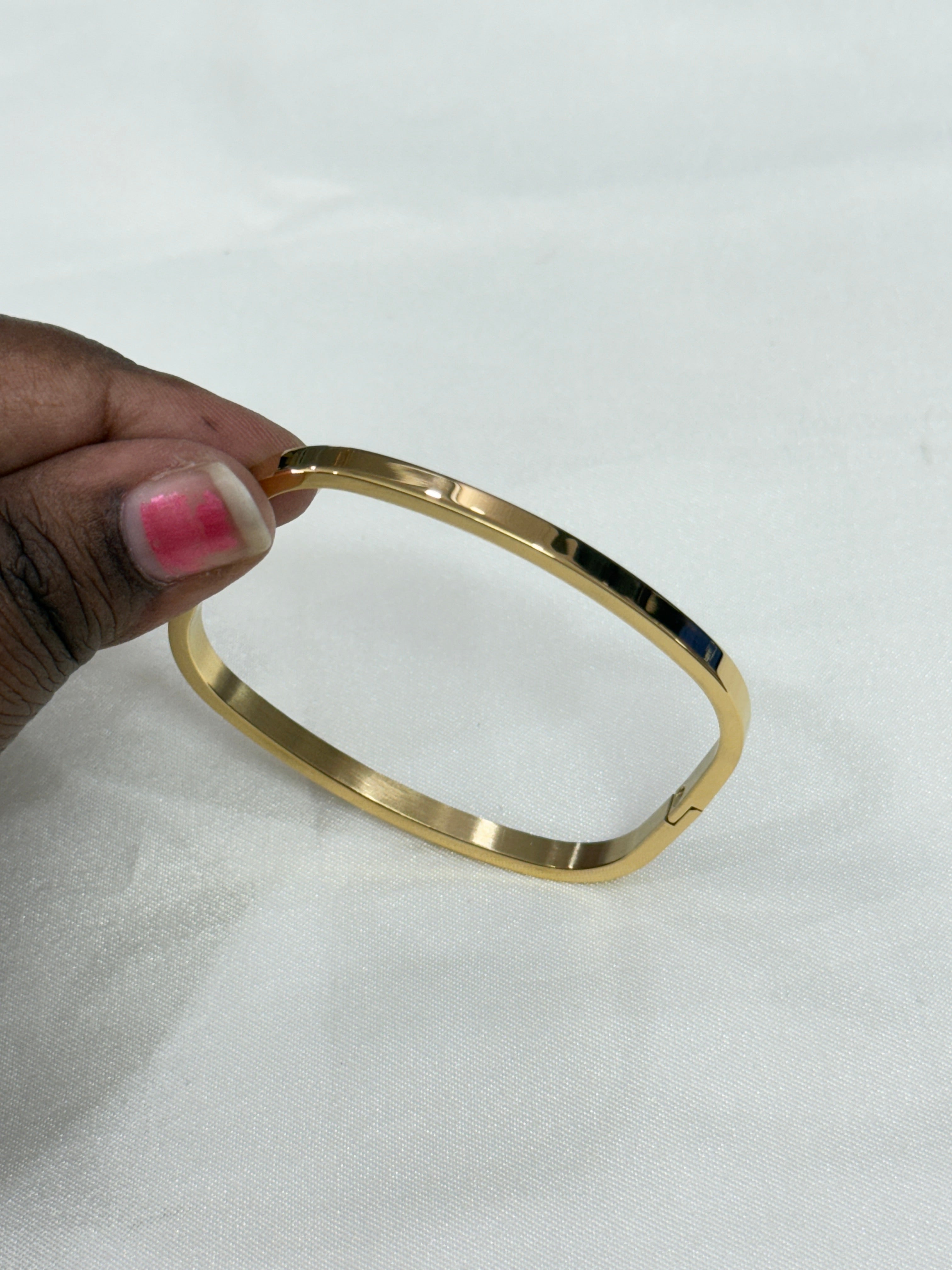 Ab049 sqare shape openable anti tarnish bracelet suits for 2.0 and 2.2 size