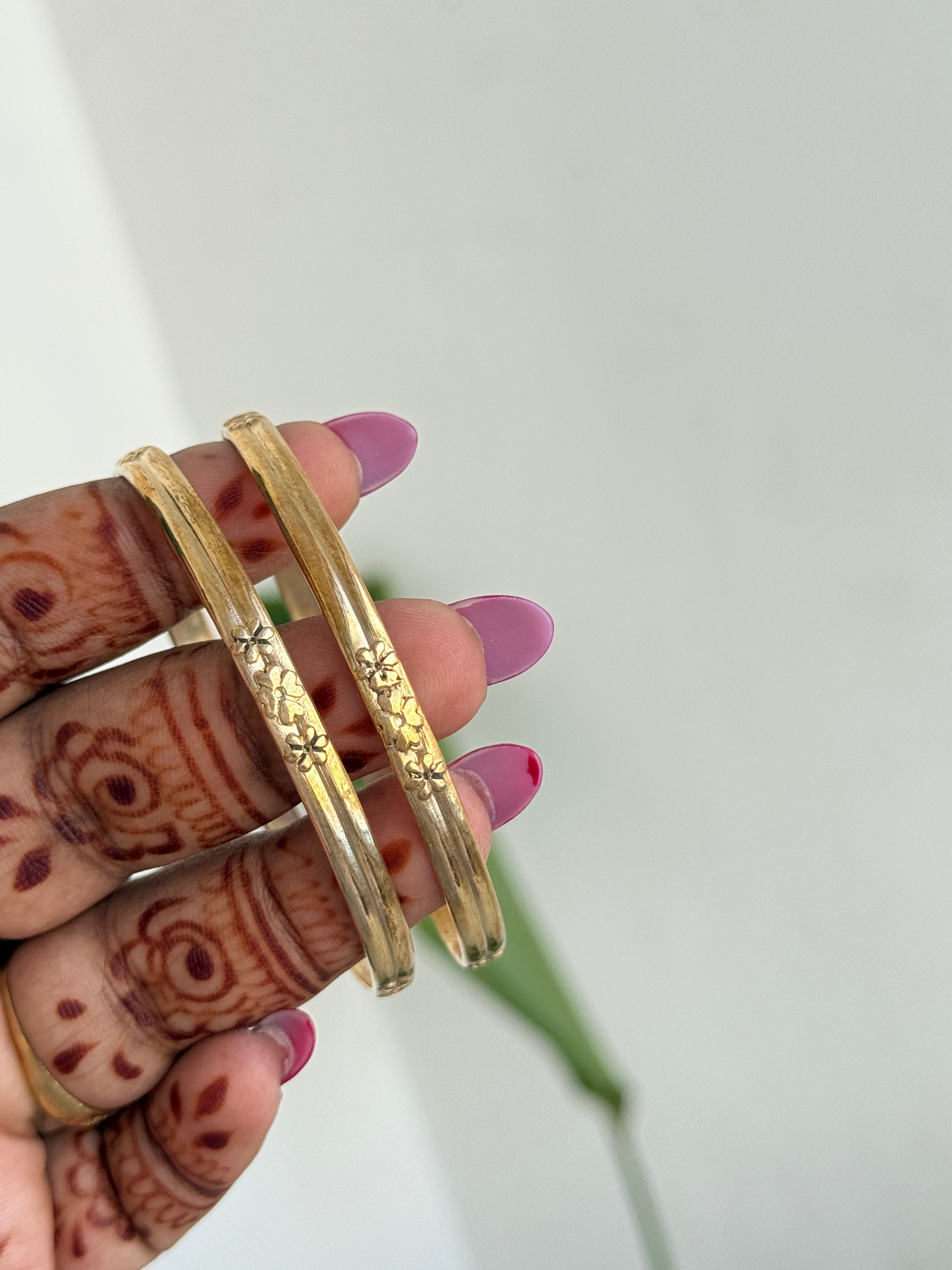 Ph342 panchaloham flower bangles