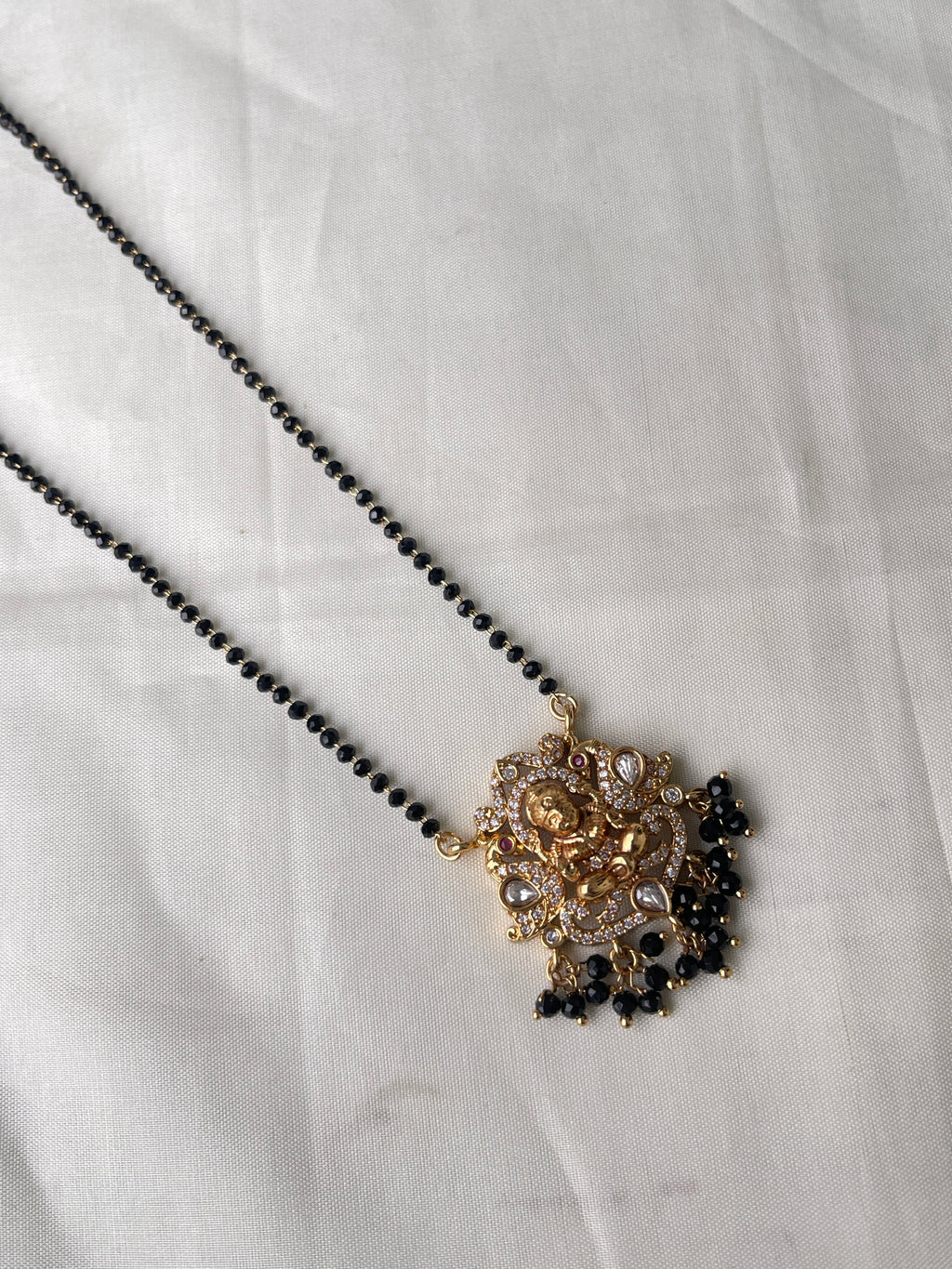 Lakshmi Devi short blackbeads