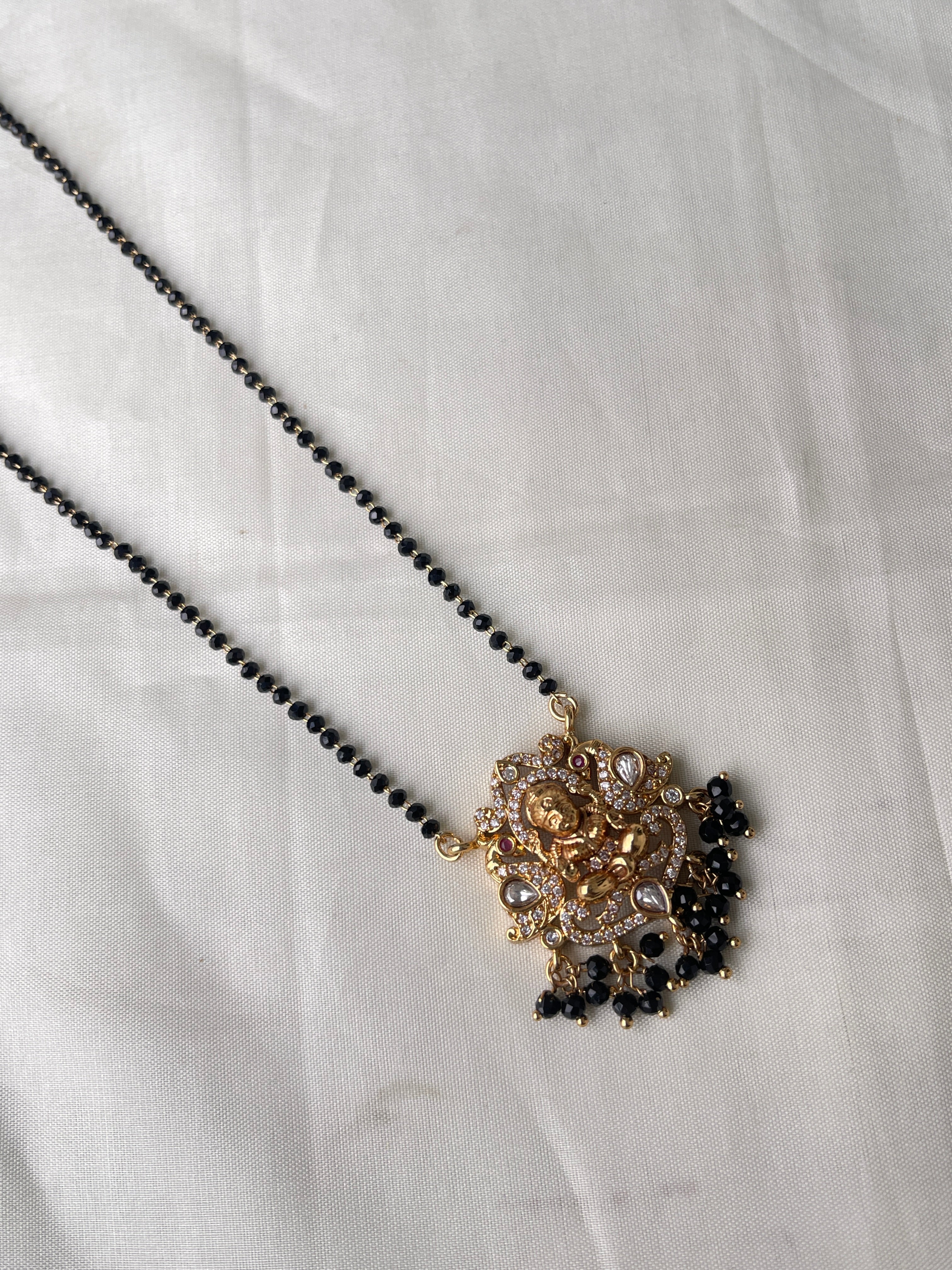 Lakshmi Devi short blackbeads