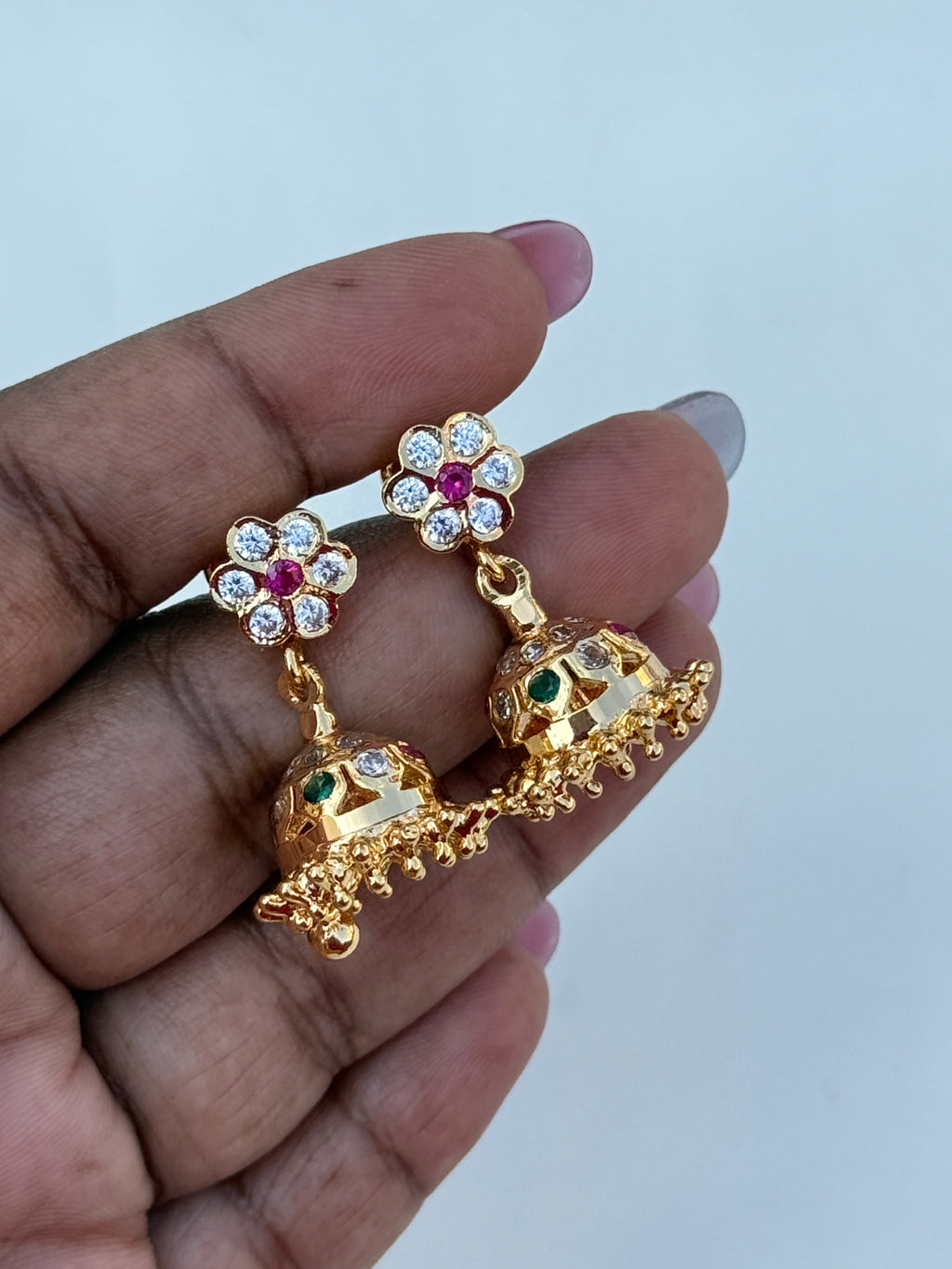 Ph184 panchaloham multi butta back screw earrings