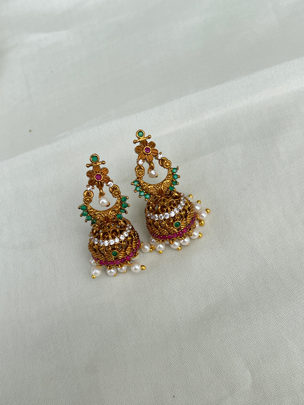 Small size chandbali butta earrings br5010