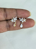 Se015 92.5 silver hallmark butterfly hanging studs