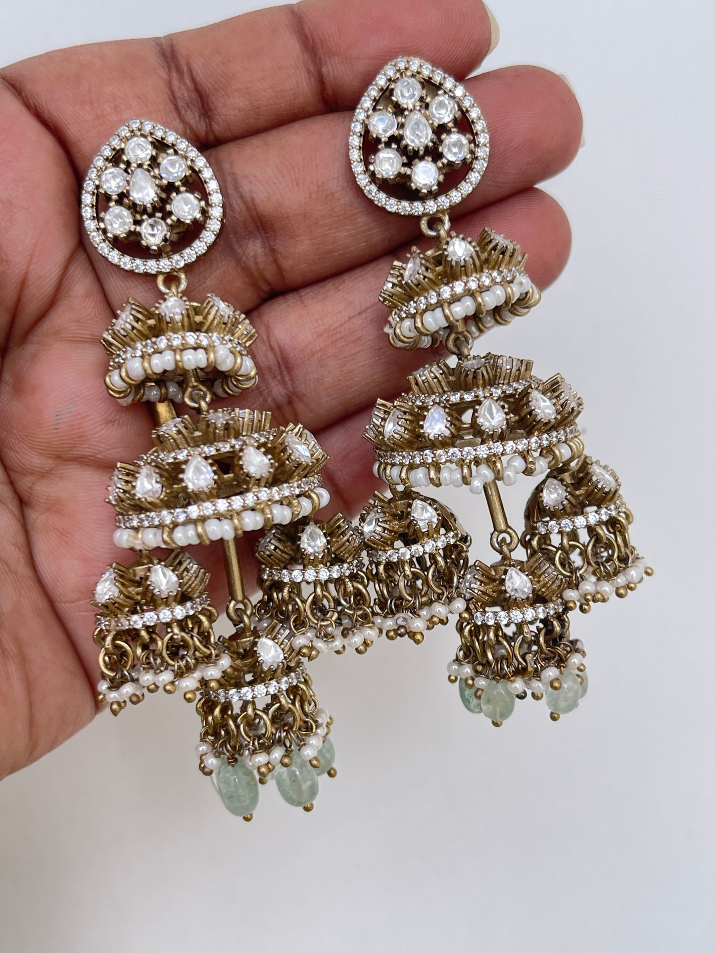 Nayani Pavani moissanite earrings