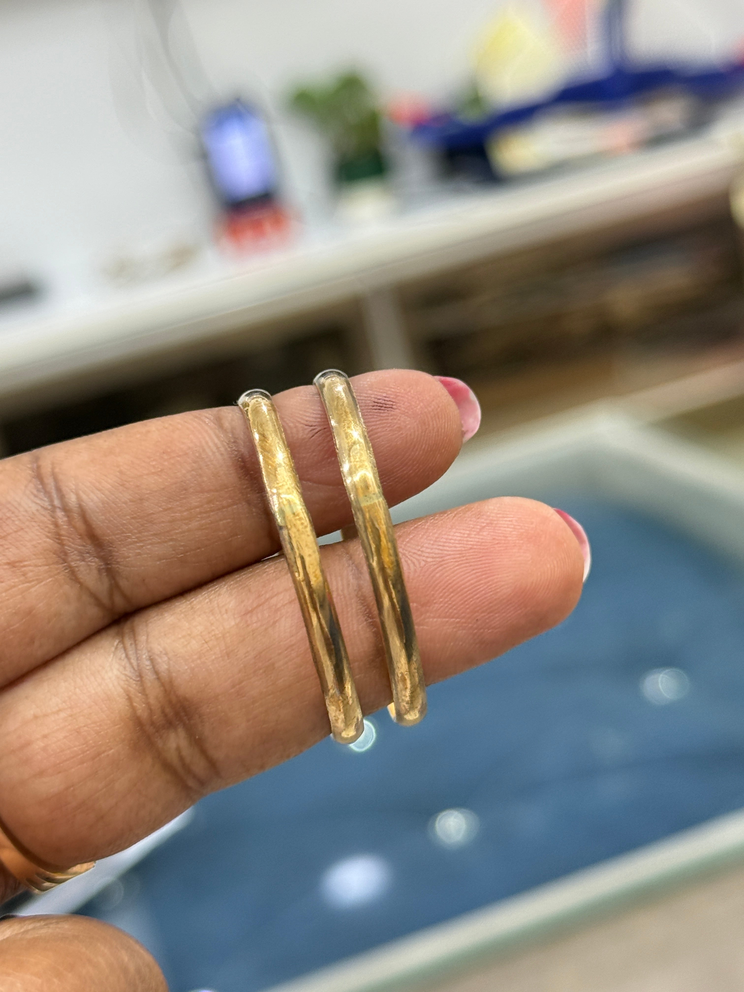 Kd060 panchaloham unpolished New born to 1 years kids bangles