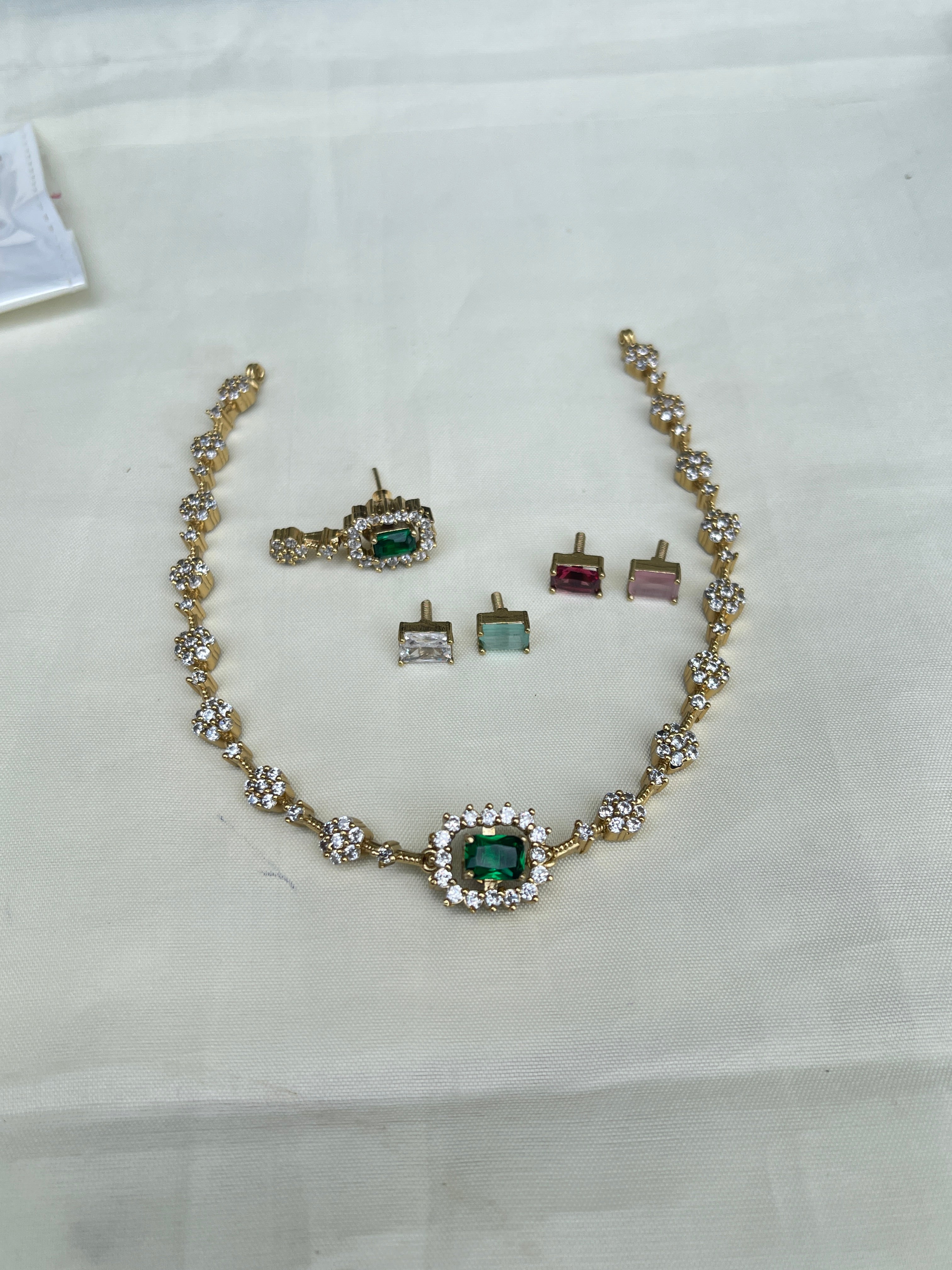 Cc001 Changeable neckset/ choker can use in 2 ways