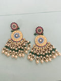 Cream big size pearl earrings ER6145
