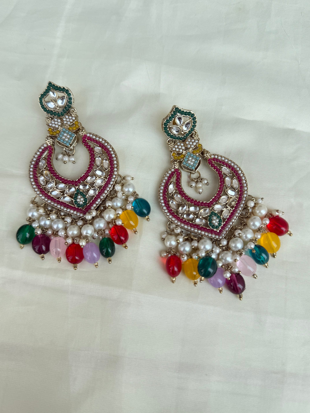 Mn005 multi chandbali Earrings