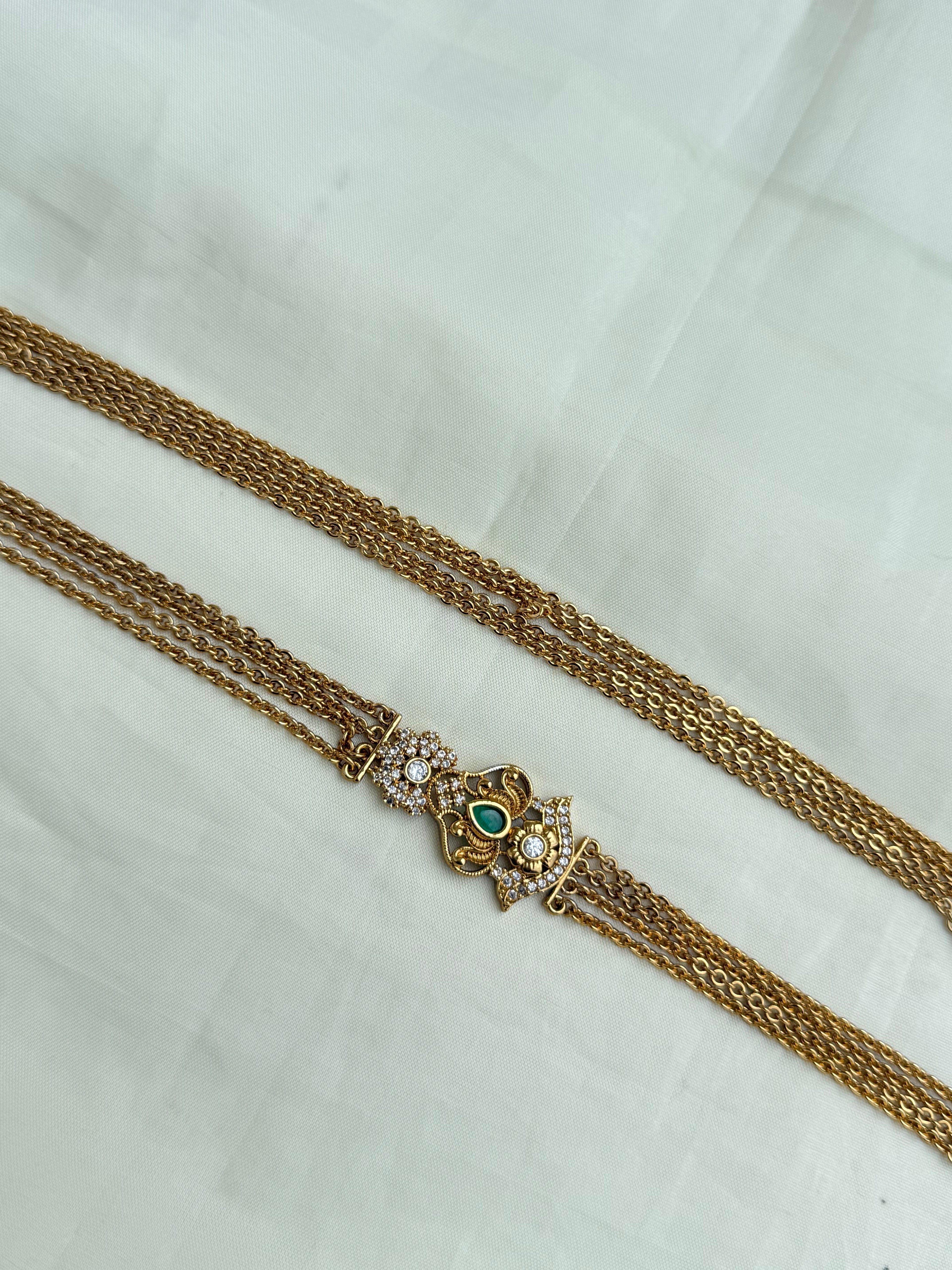 Ch5067 green lotus chandraharam