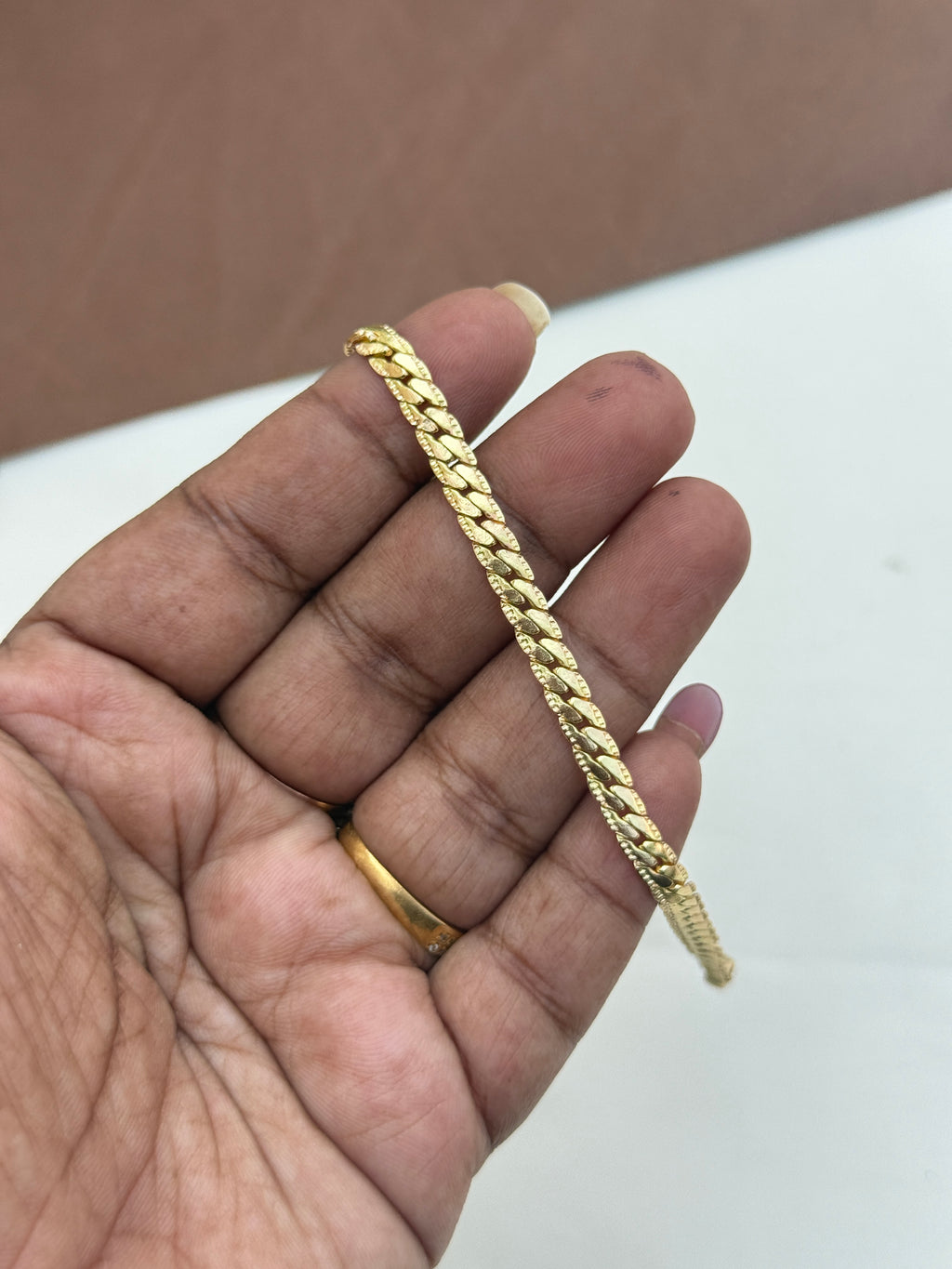 Ph297 Panchaloham unpolished bracelet can be used for girls and boys
