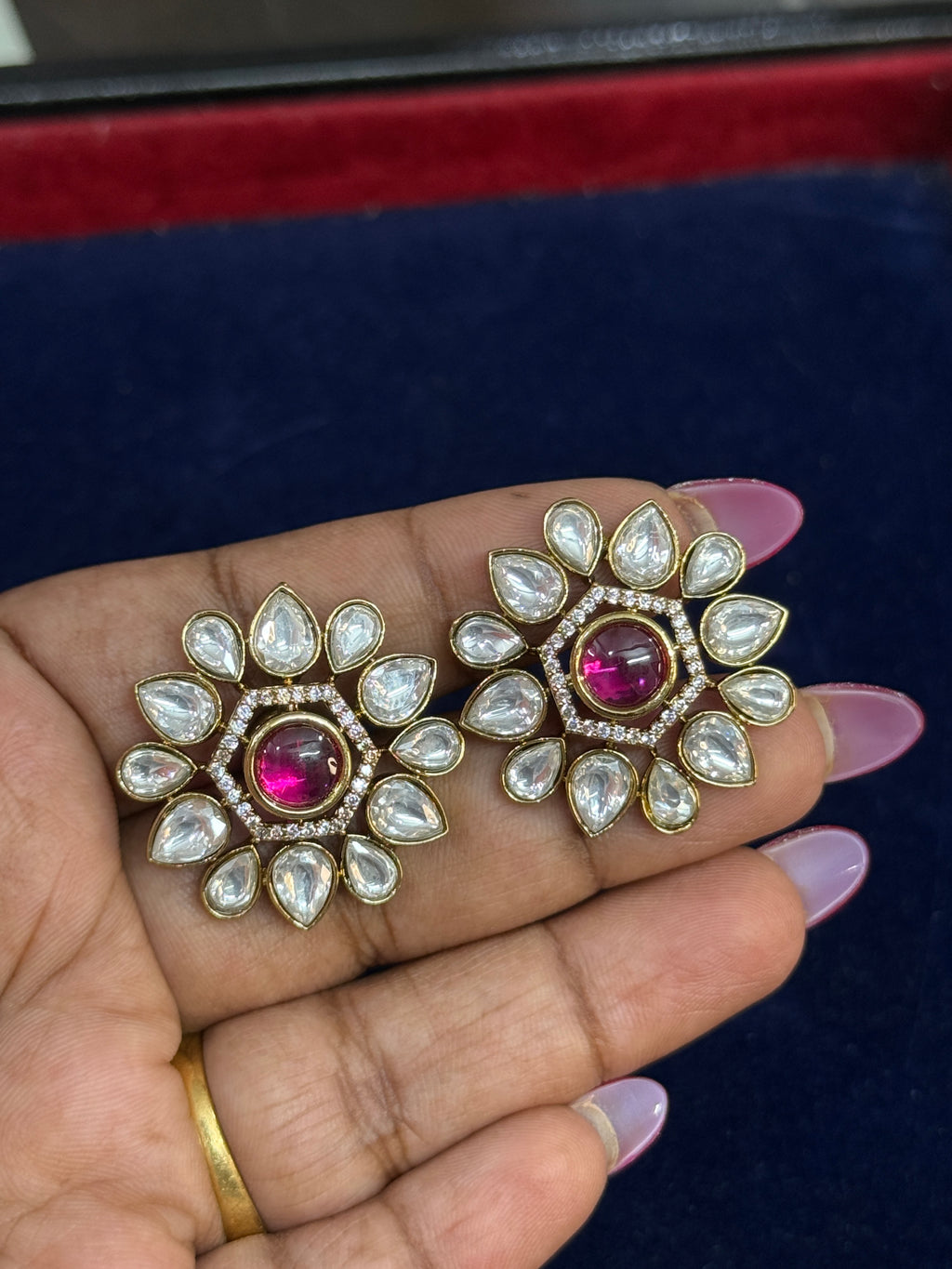 St005 moissanite back screw studs