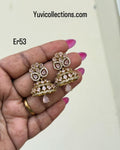 Er53 pastel color small butta Earrings