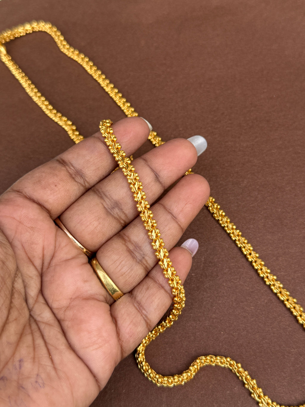 Ph279 24 inches panchaloham thali chain or mens chain