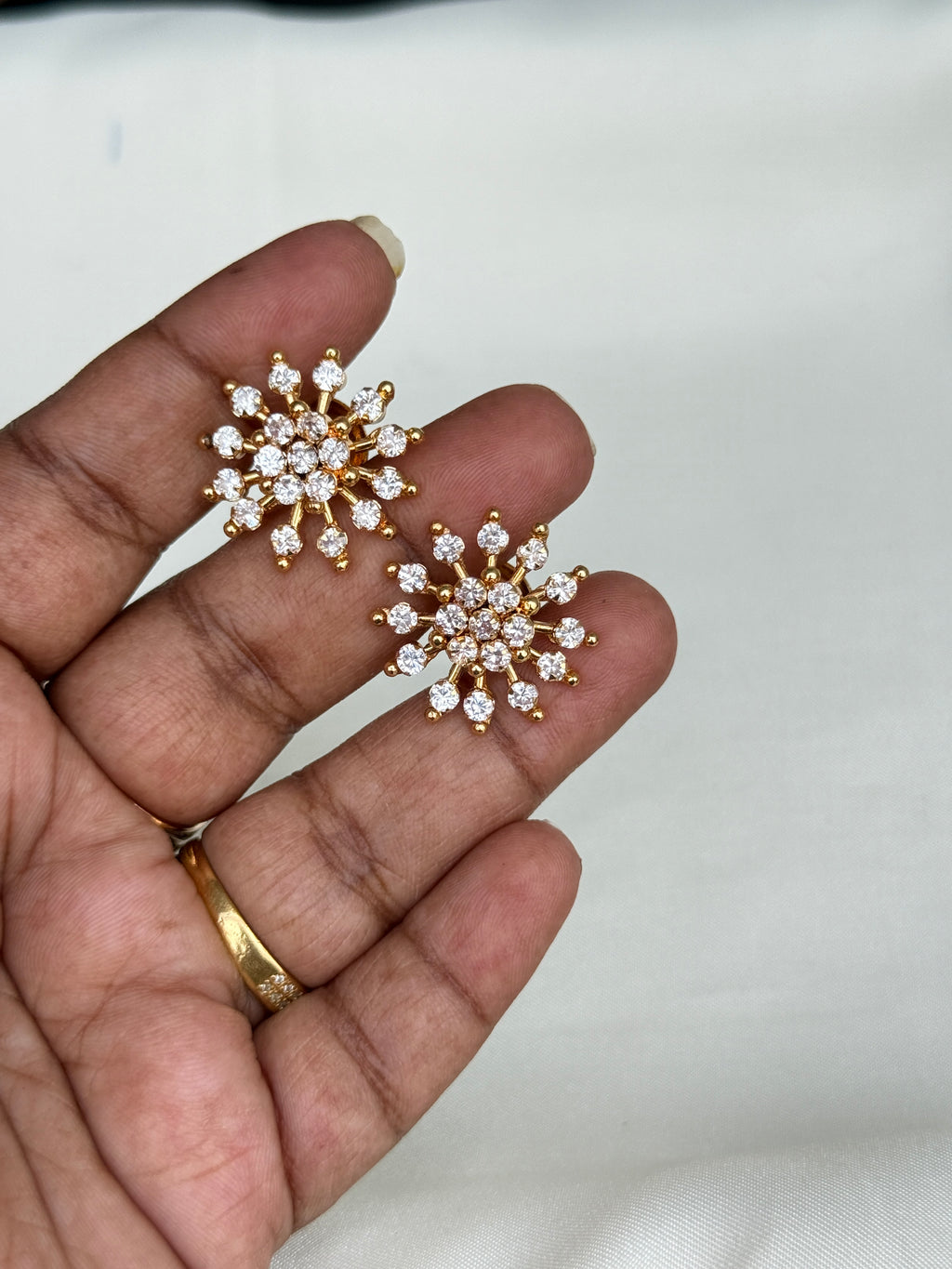 Ph408 panchaloham 2 in 1 flower studs