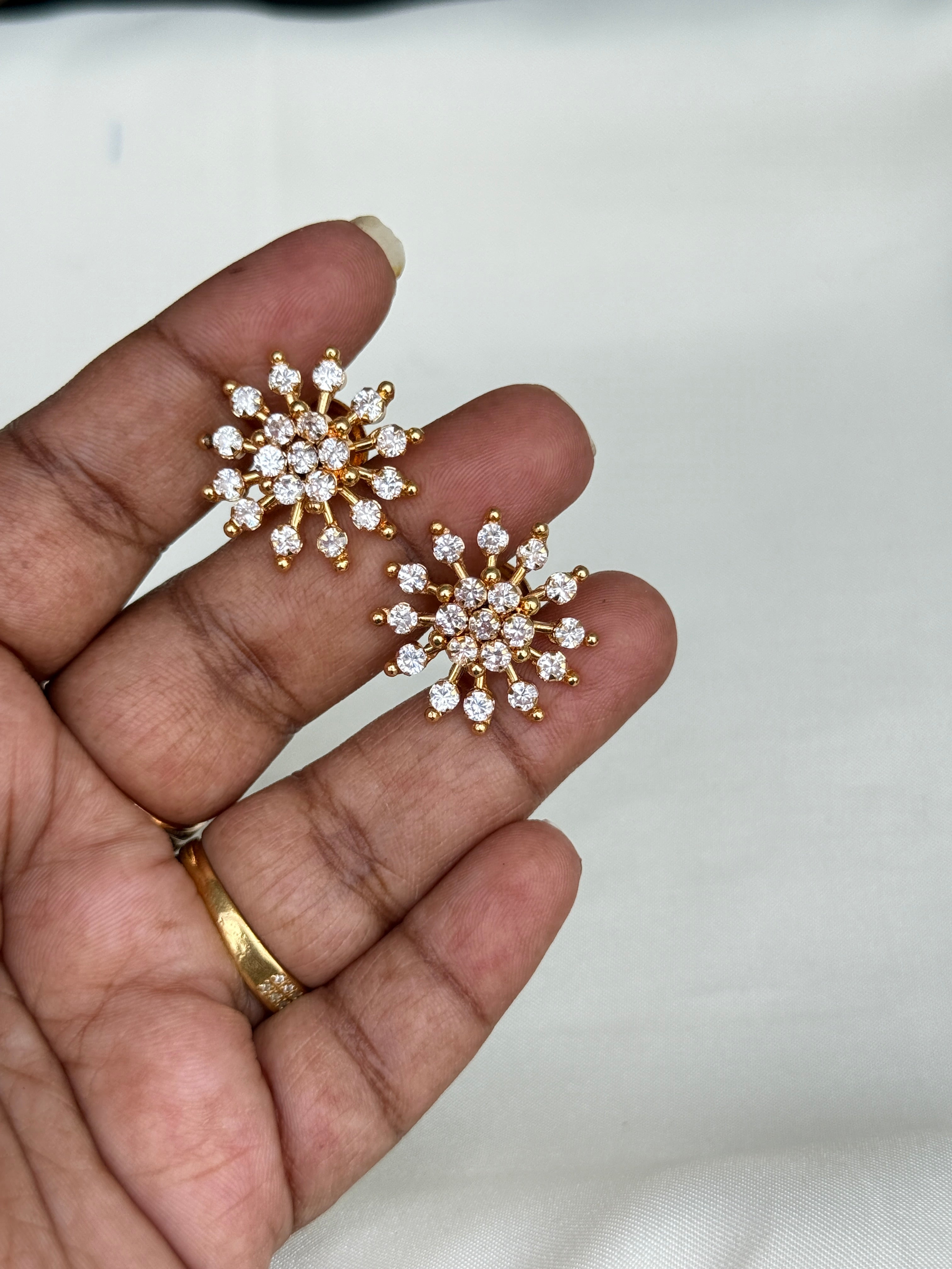 Ph408 panchaloham 2 in 1 flower studs
