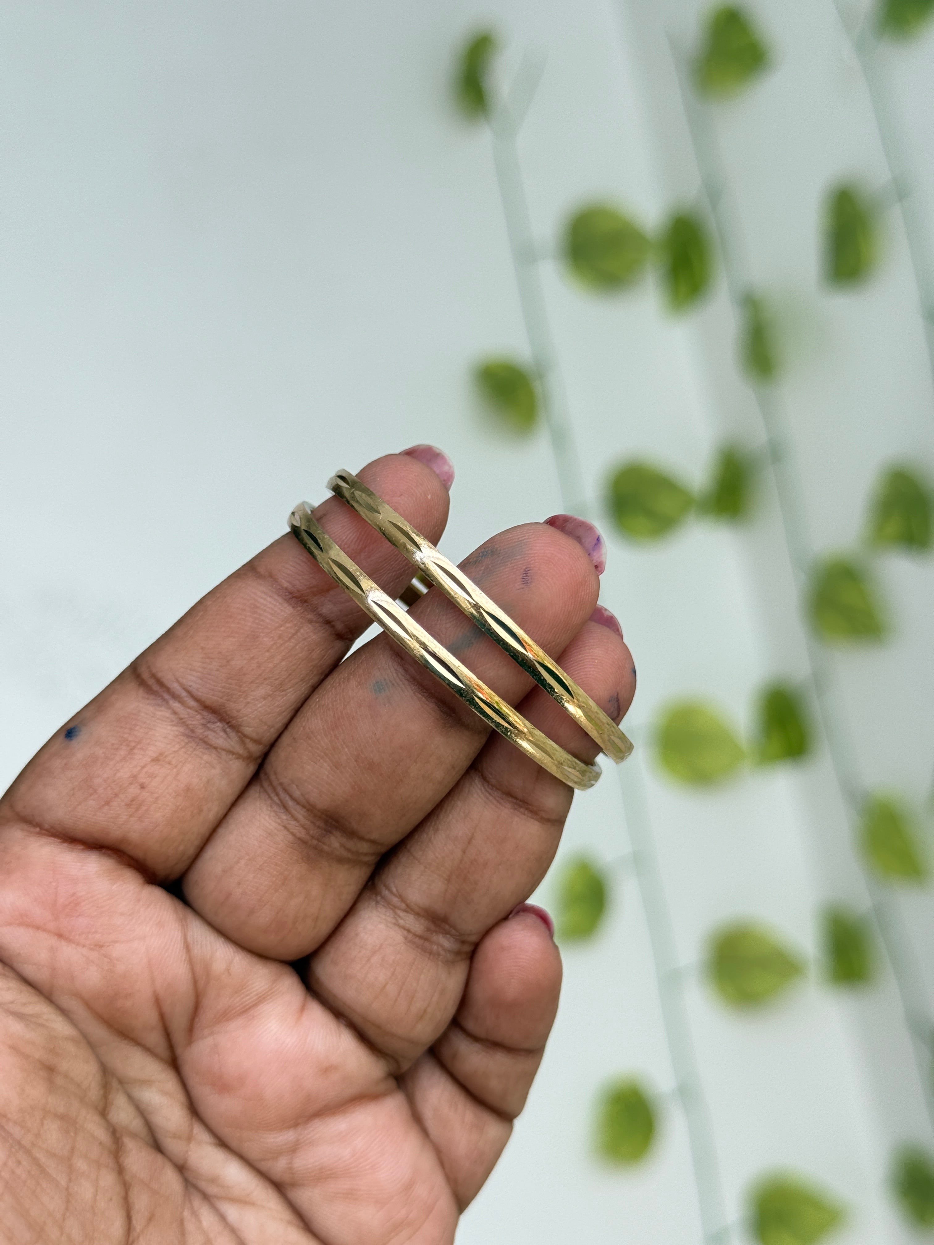 Kd062 Panchaloham unpolished kids bangles