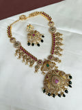 Lh2018 multi cz kemp stone 3/4th neckset