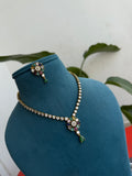 NS431 Multi neckset with earrings