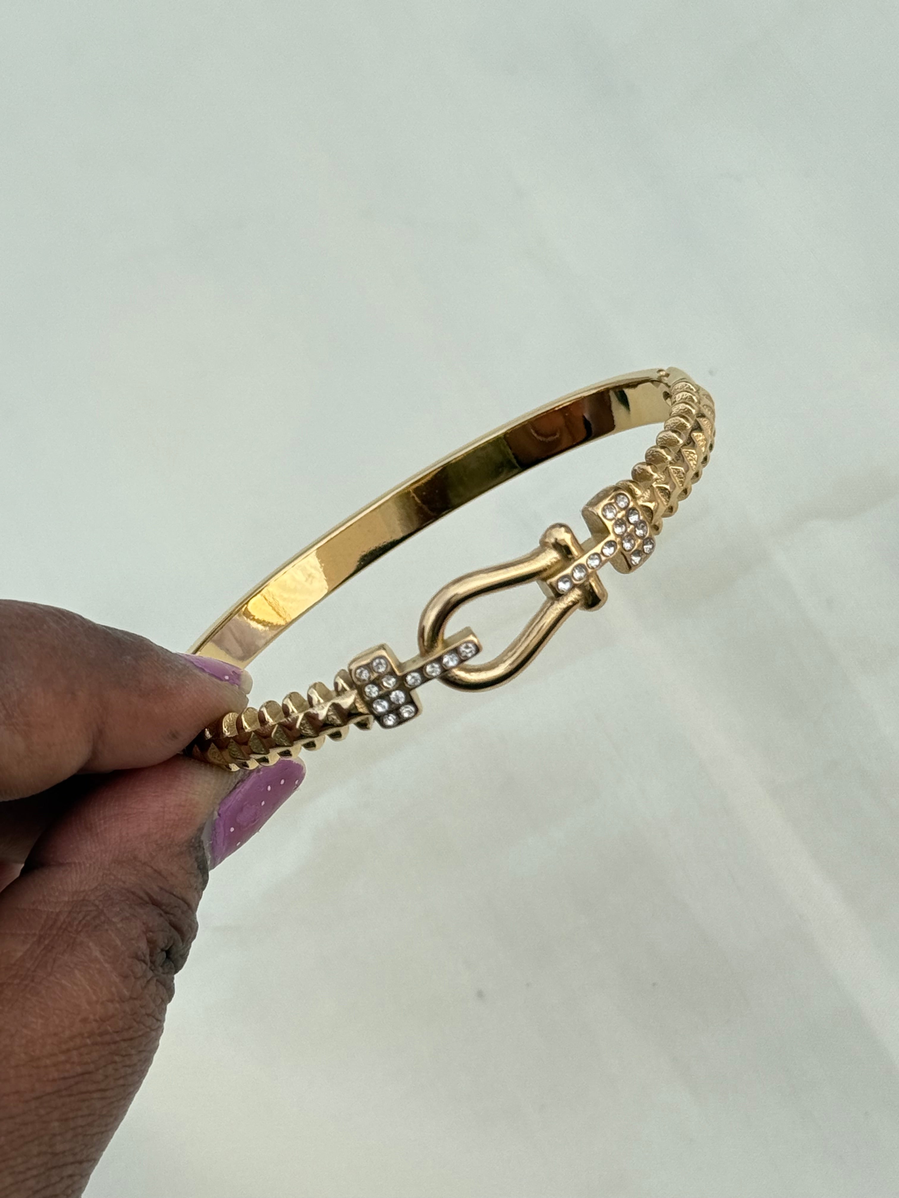 Ab004 gold replica anti tarnish bracelet
