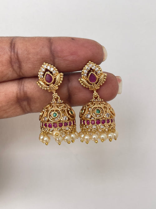Back screw butta earrings