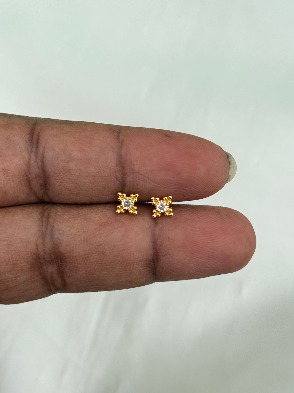 St151 flower back ball second (2nd) tops studs