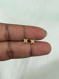 St151 flower back ball second (2nd) tops studs