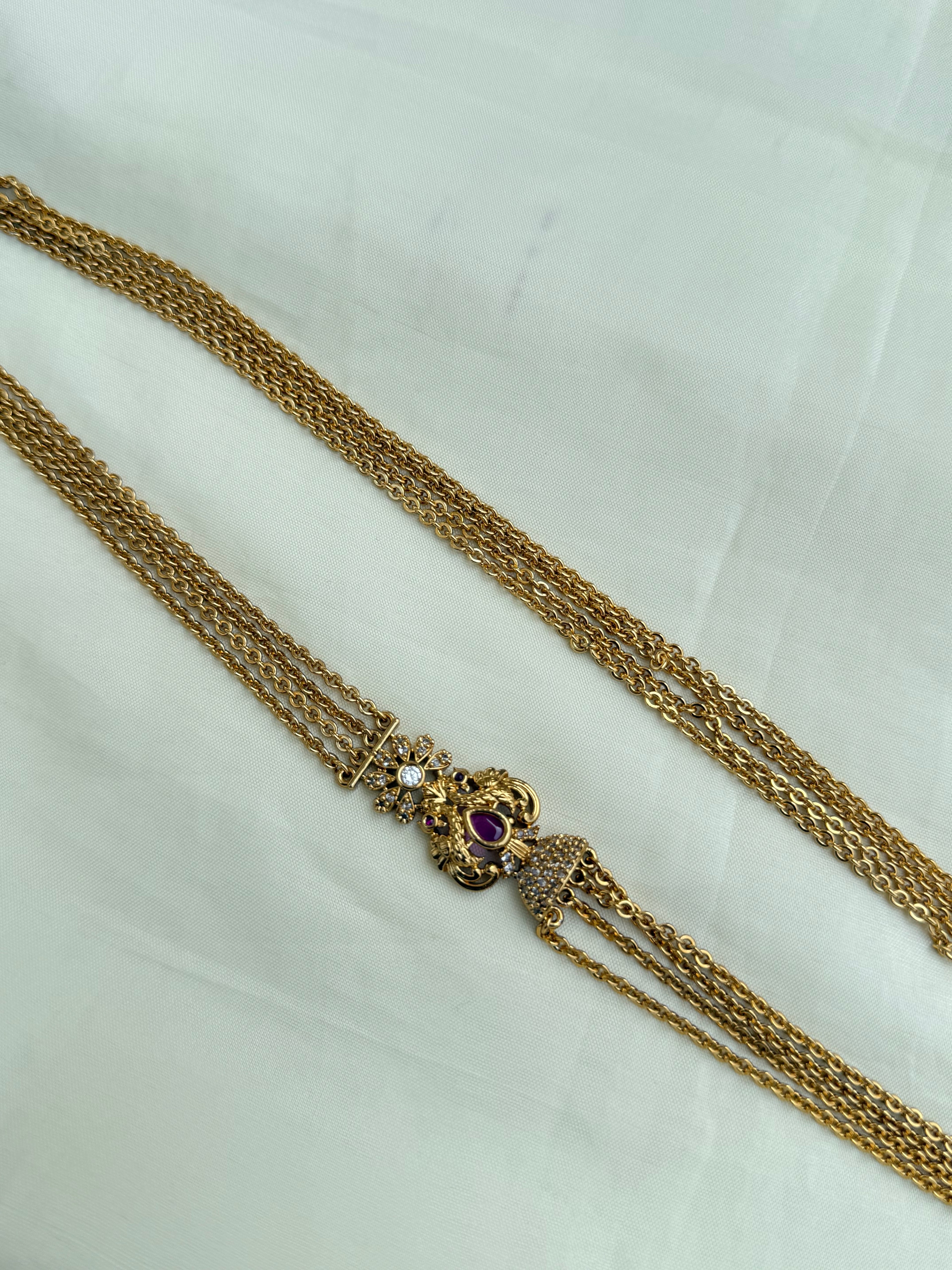 Ch5068 dual peacock chandraharam