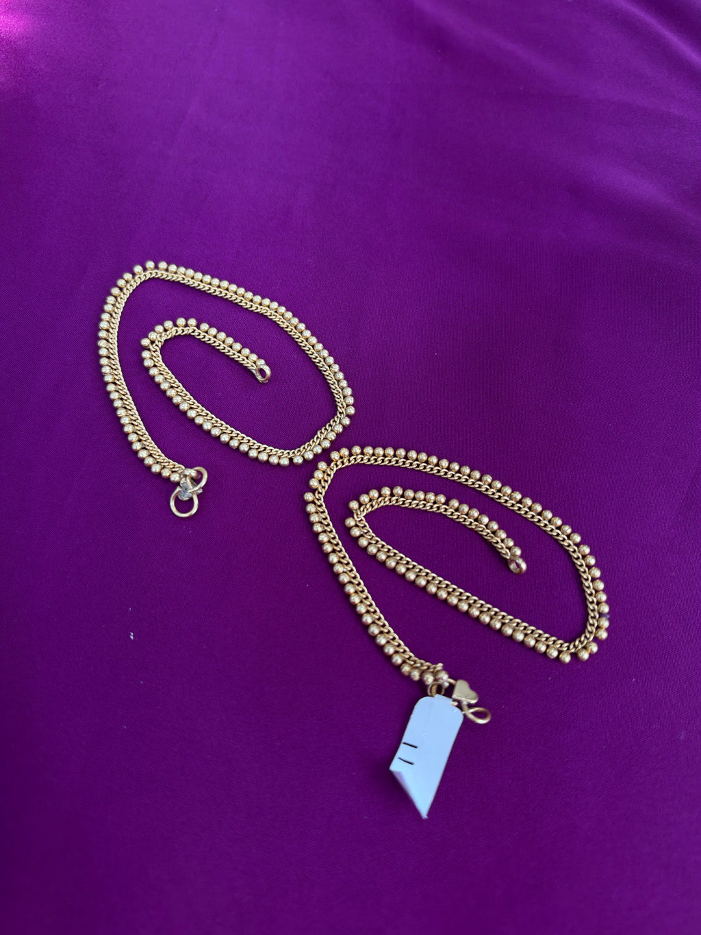 Ak151 Panchaloham unpolished anklets