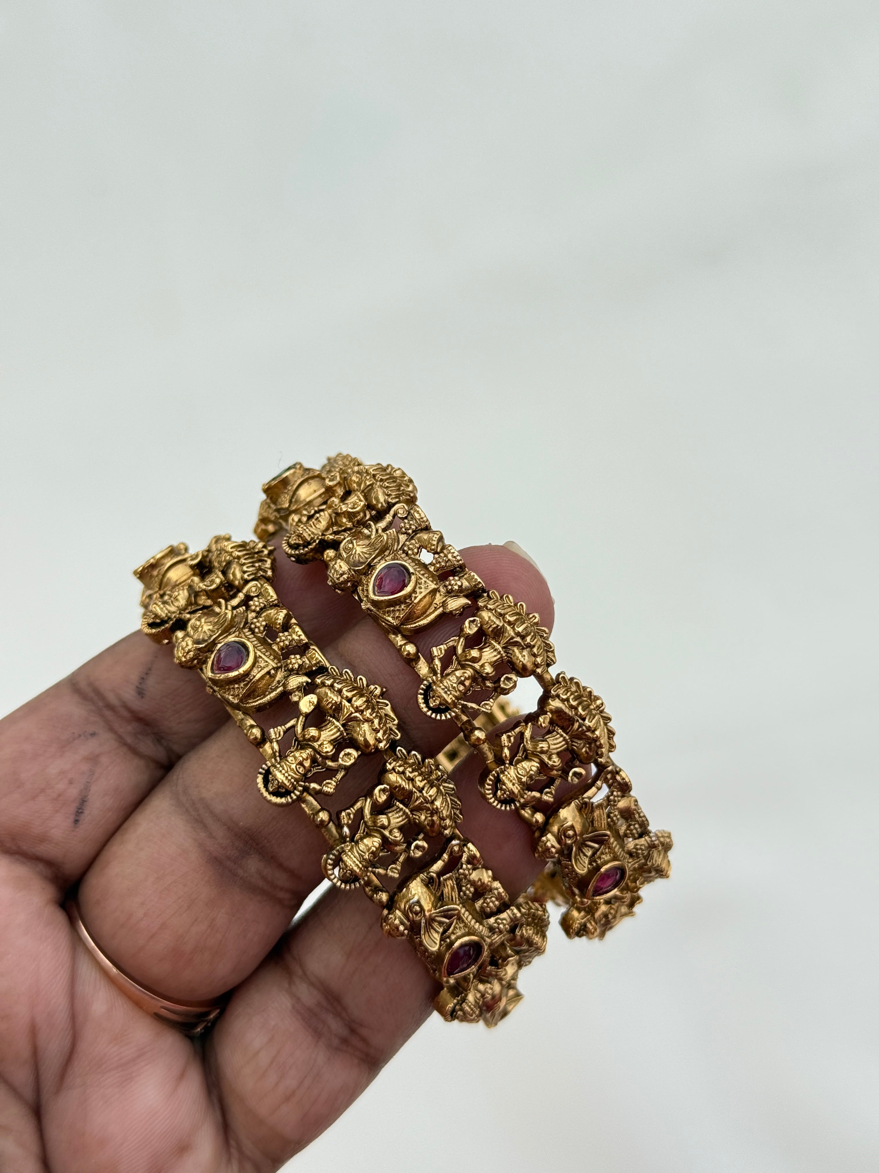 Sb148 elephant Lakshmi devi nakshi bangles