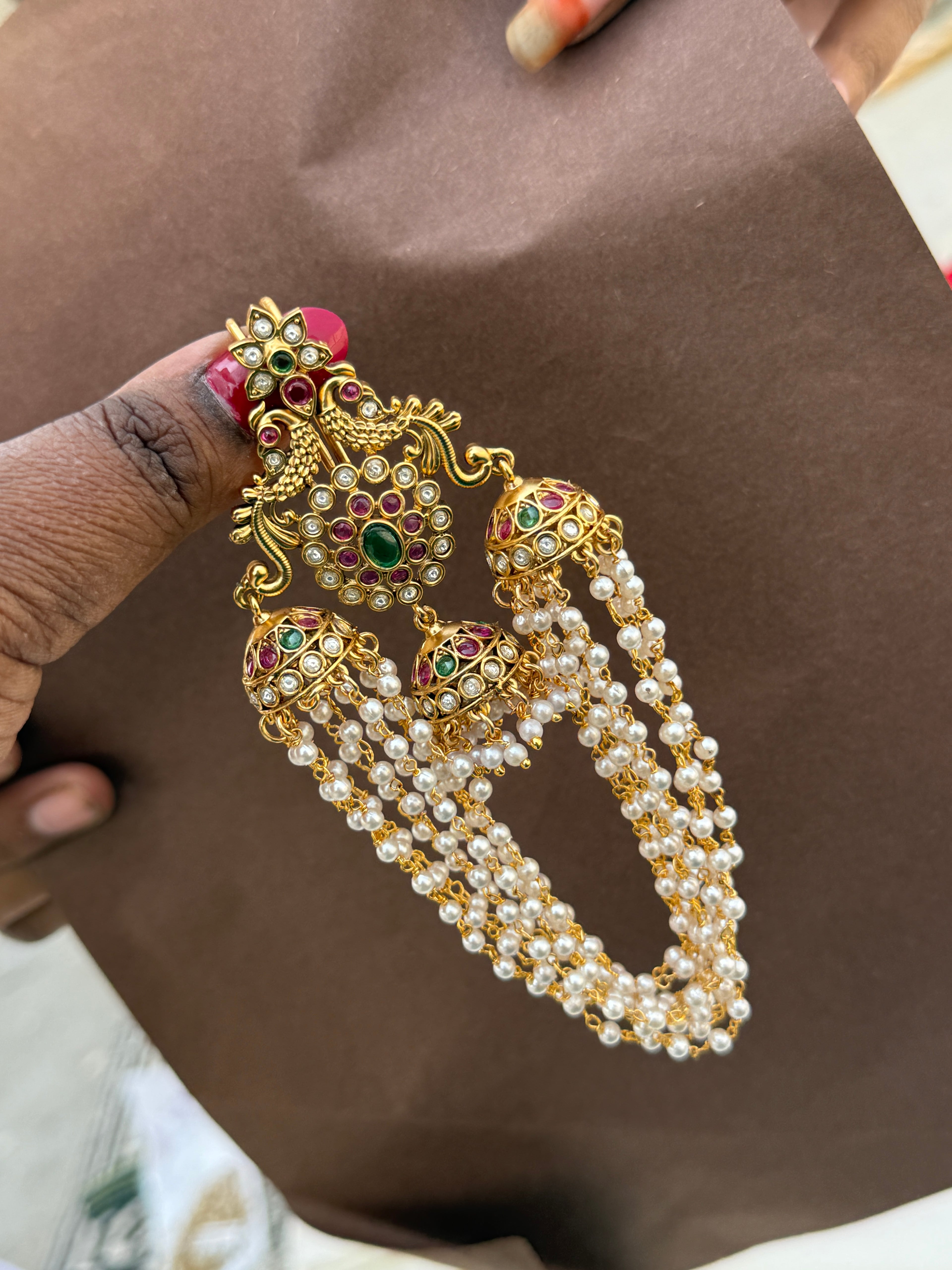 Hc003 dual peacock kemp hair accessories